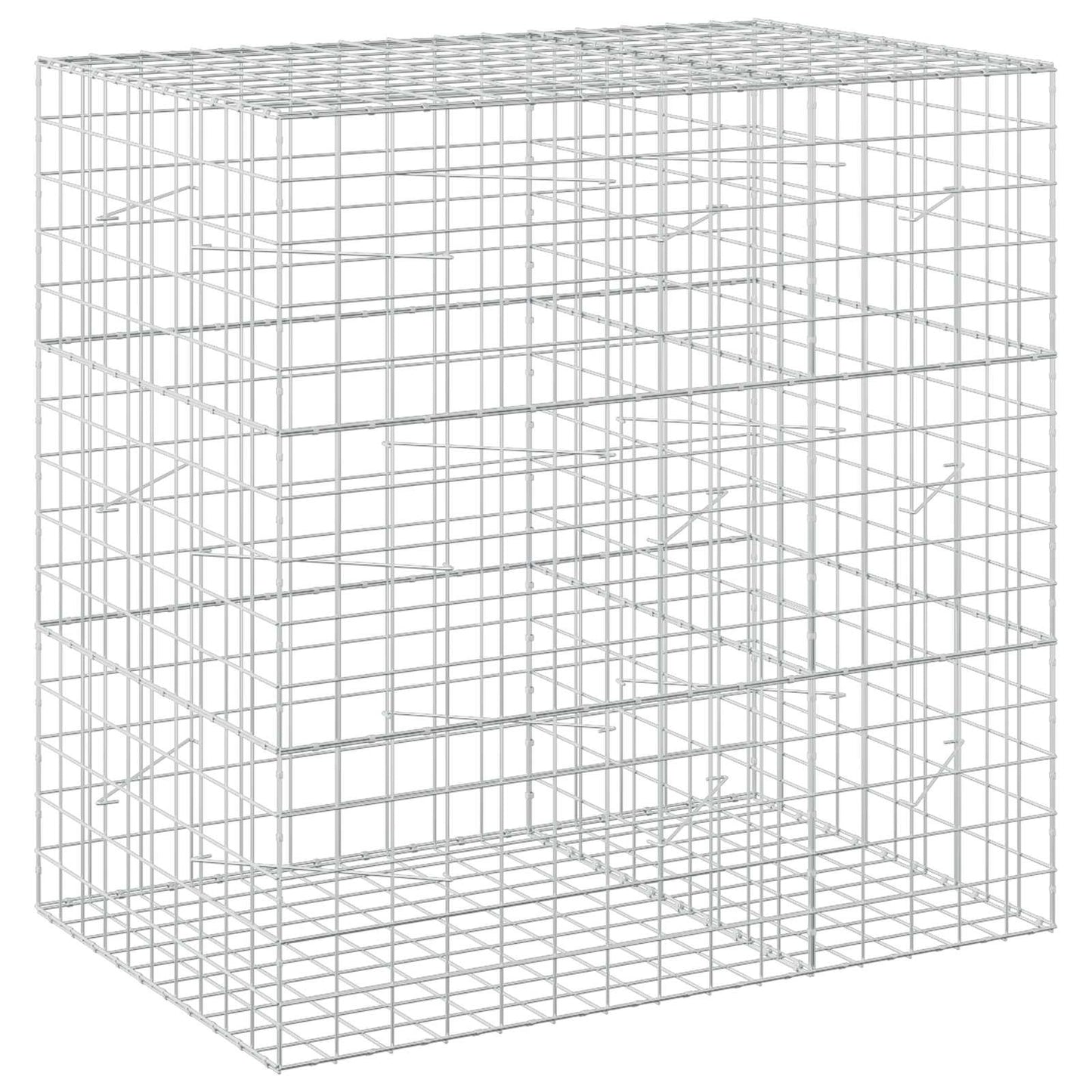 vidaXL Γκαμπιόν με σύρμα 5 mm και πλέγμα 10x10 cm 150x100x150 εκ.