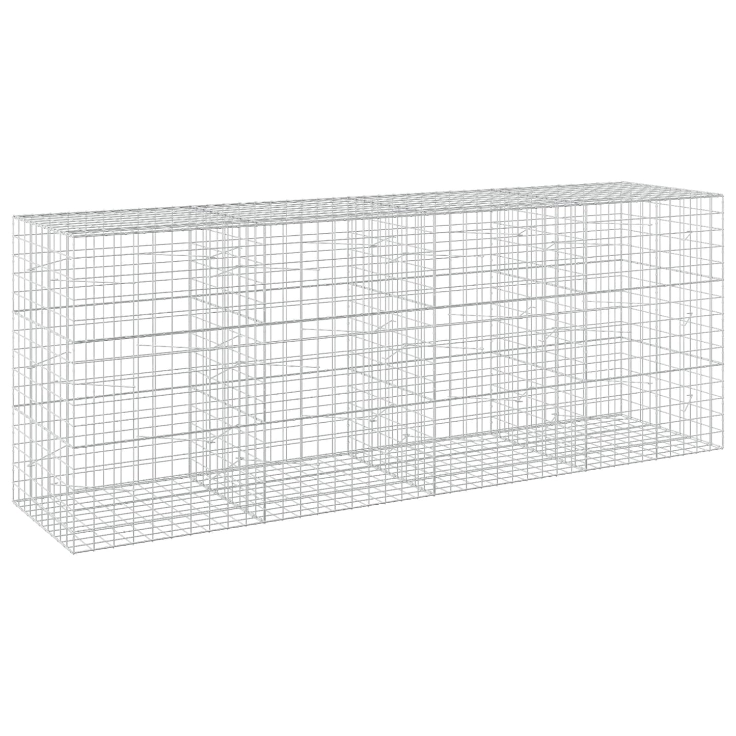 vidaXL Γκαμπιόν με σύρμα 5 mm και πλέγμα 10x10 cm 400x100x150 εκ.