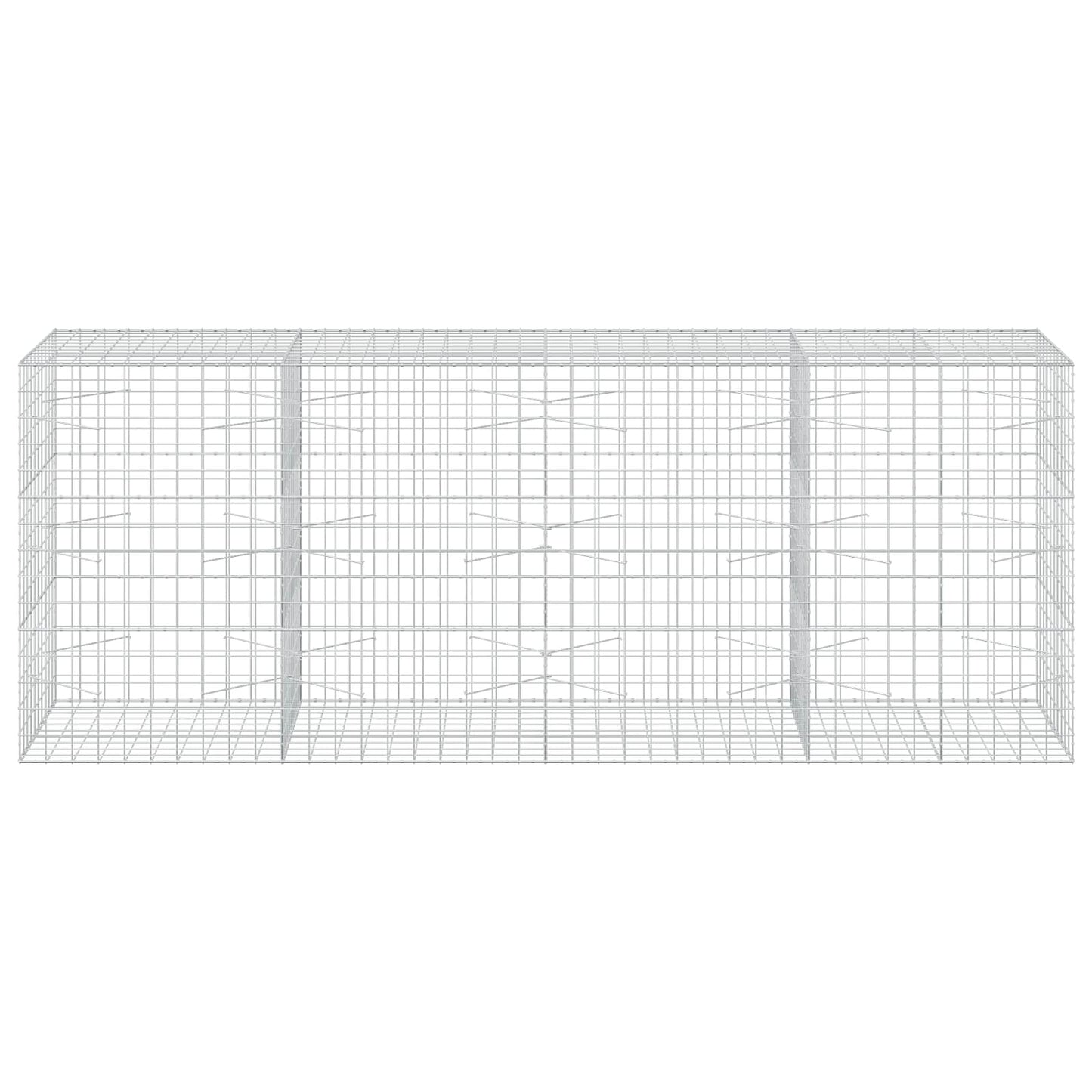 vidaXL Γκαμπιόν με σύρμα 5 mm και πλέγμα 10x10 cm 400x100x150 εκ.