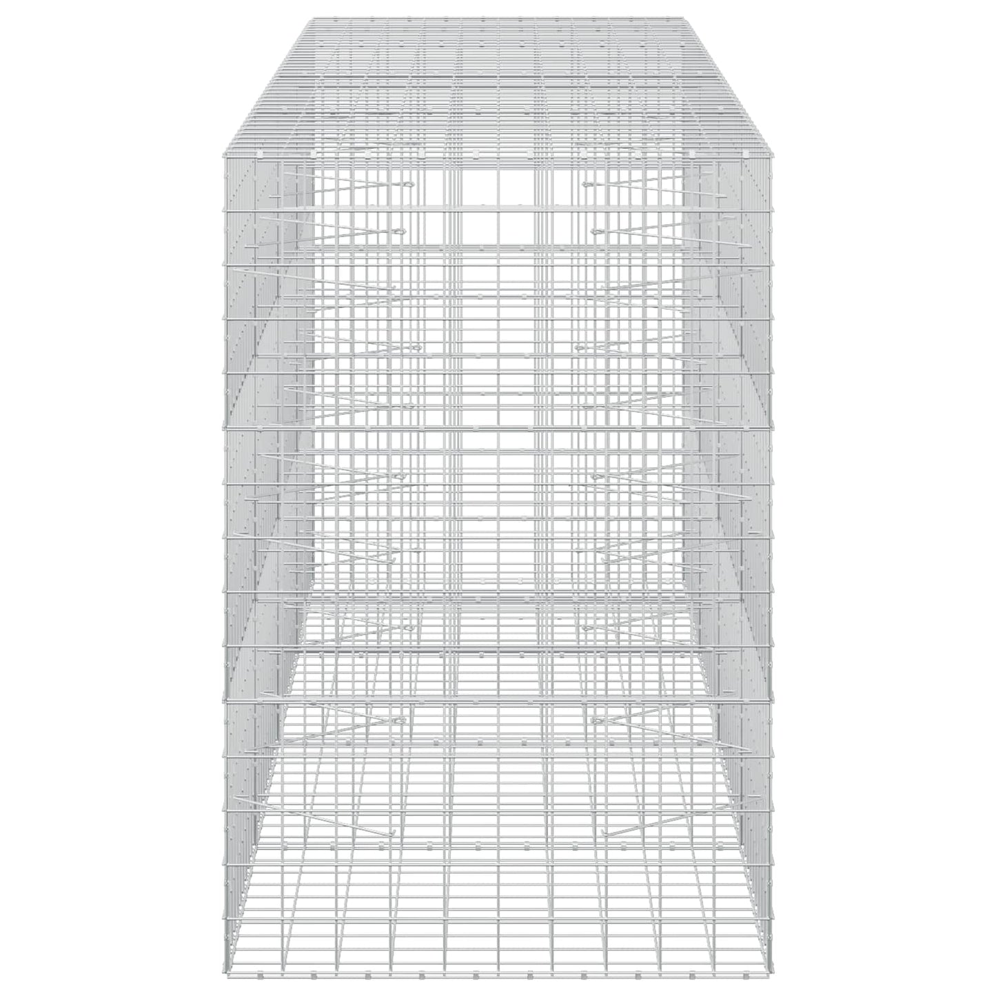 vidaXL Γκαμπιόν με σύρμα 5 mm και πλέγμα 10x10 cm 400x100x150 εκ.