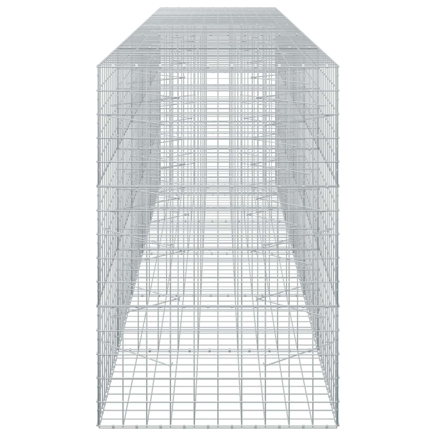 vidaXL Γκαμπιόν με σύρμα 5 mm και πλέγμα 10x10 cm 550x100x150 εκ.