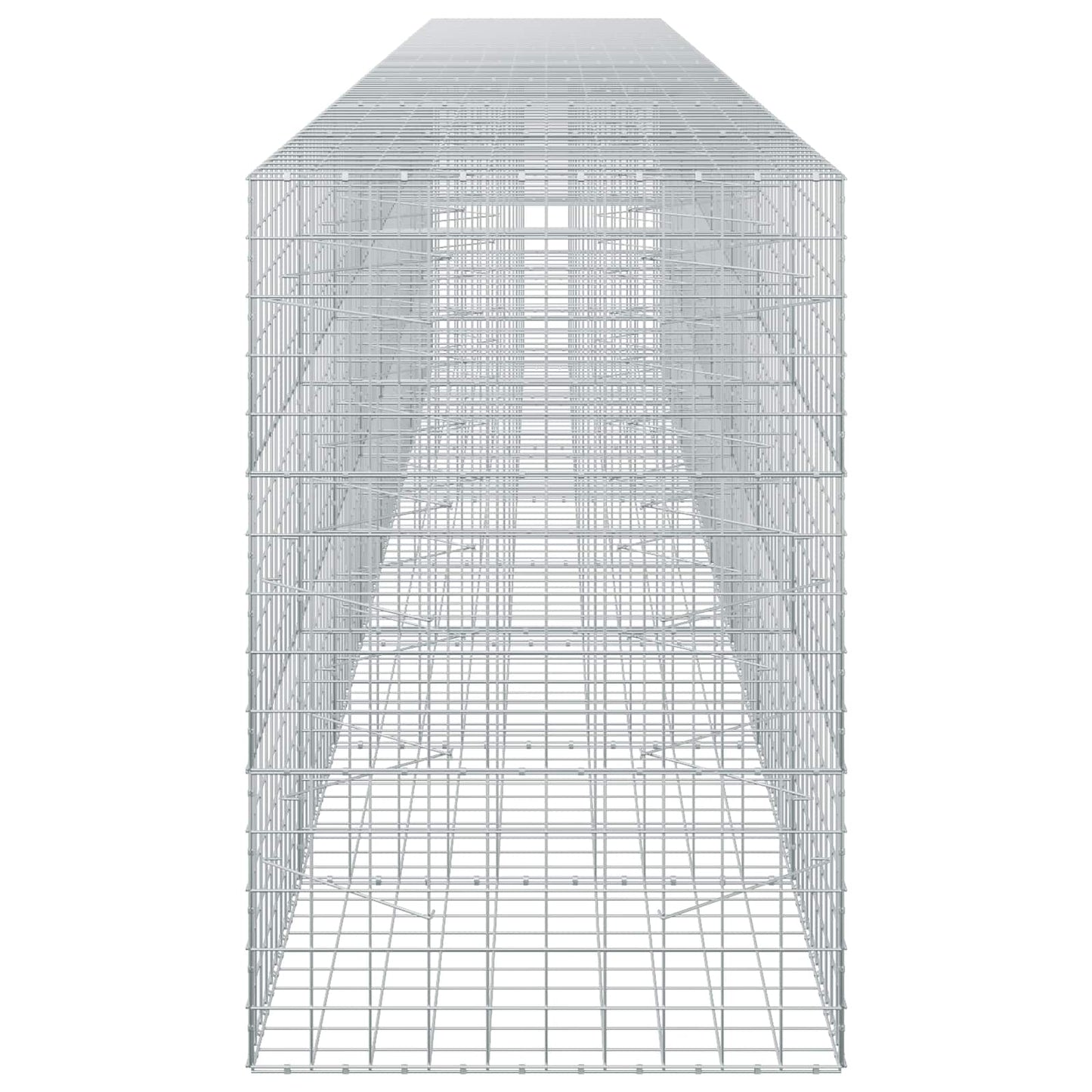vidaXL Γκαμπιόν με σύρμα 5 mm και πλέγμα 10x10 cm 800x100x150 εκ.