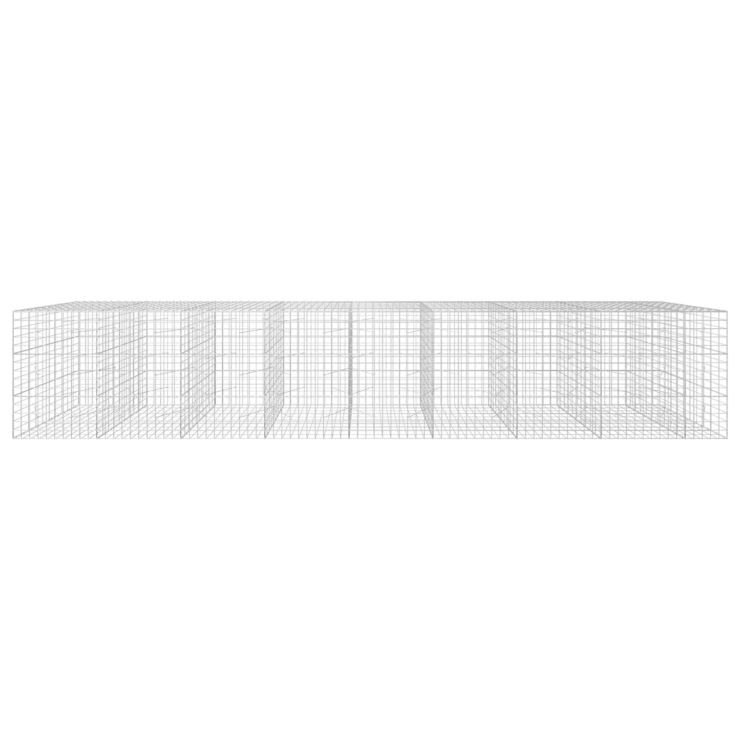 vidaXL Γκαμπιόν με σύρμα 5 mm και πλέγμα 10x10 cm 850x100x150 εκ