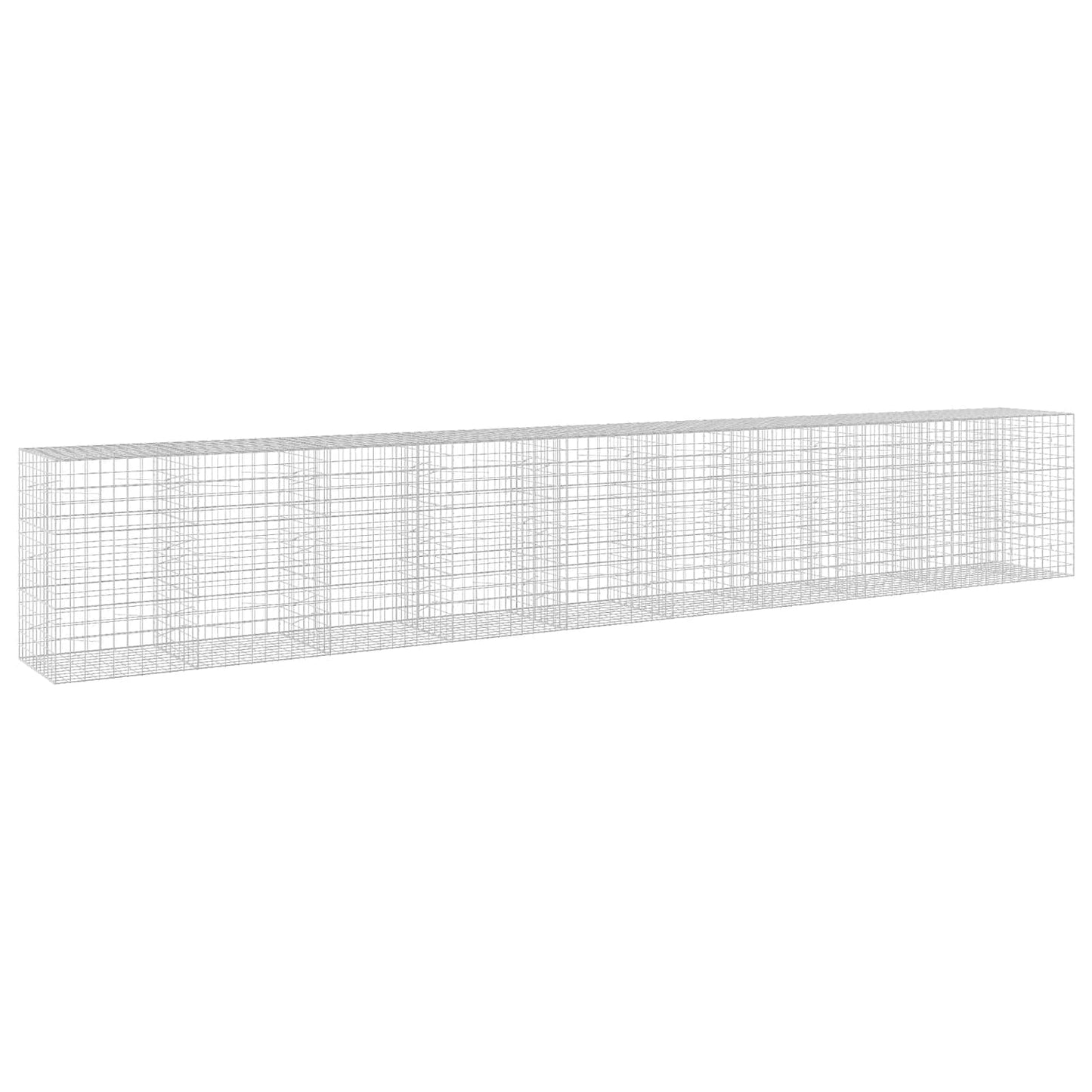 vidaXL Γκαμπιόν με σύρμα 5 mm και πλέγμα 10x10 cm 950x100x150 εκ.