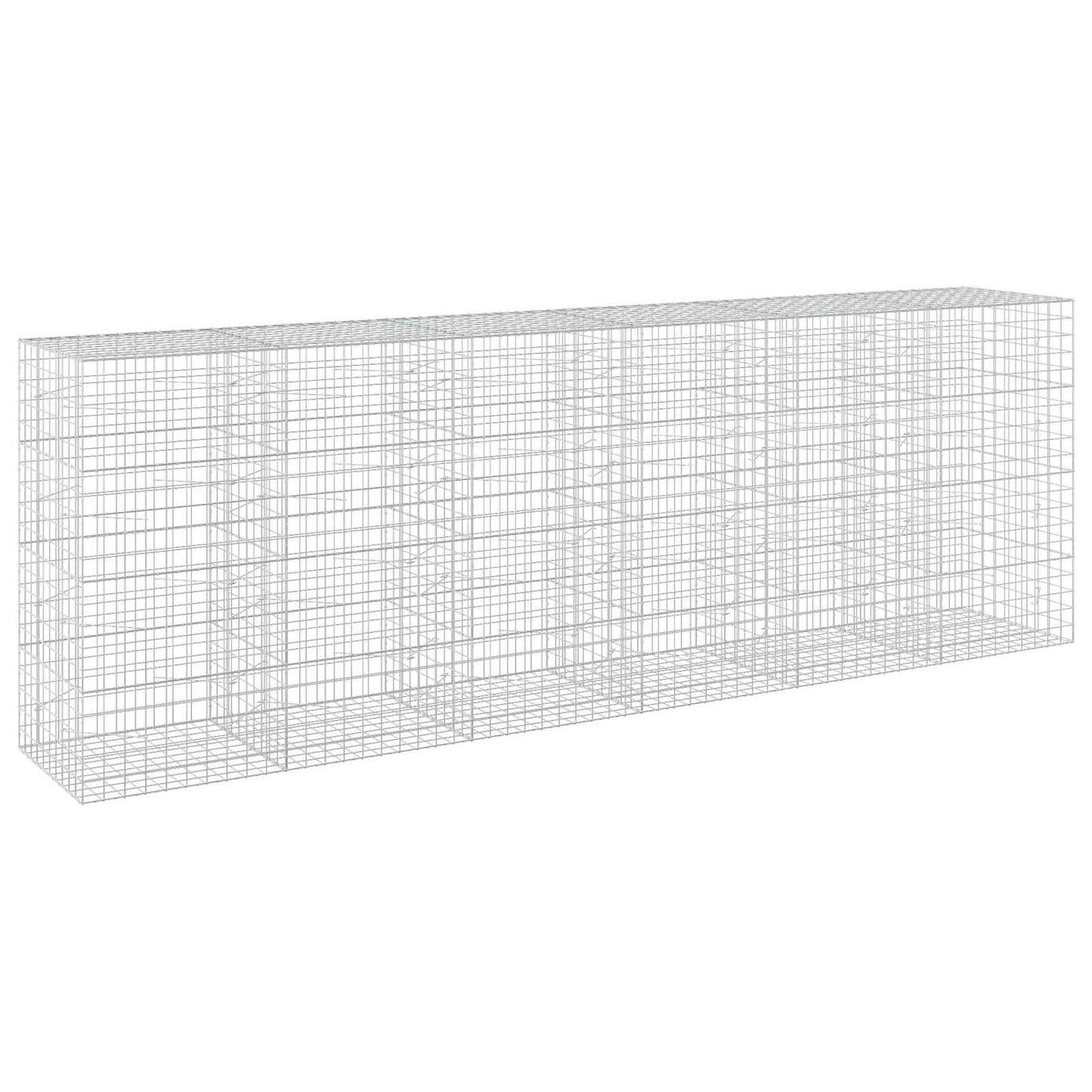 vidaXL Γκαμπιόν με σύρμα 5 mm και πλέγμα 10x10 cm 600x100x200 εκ