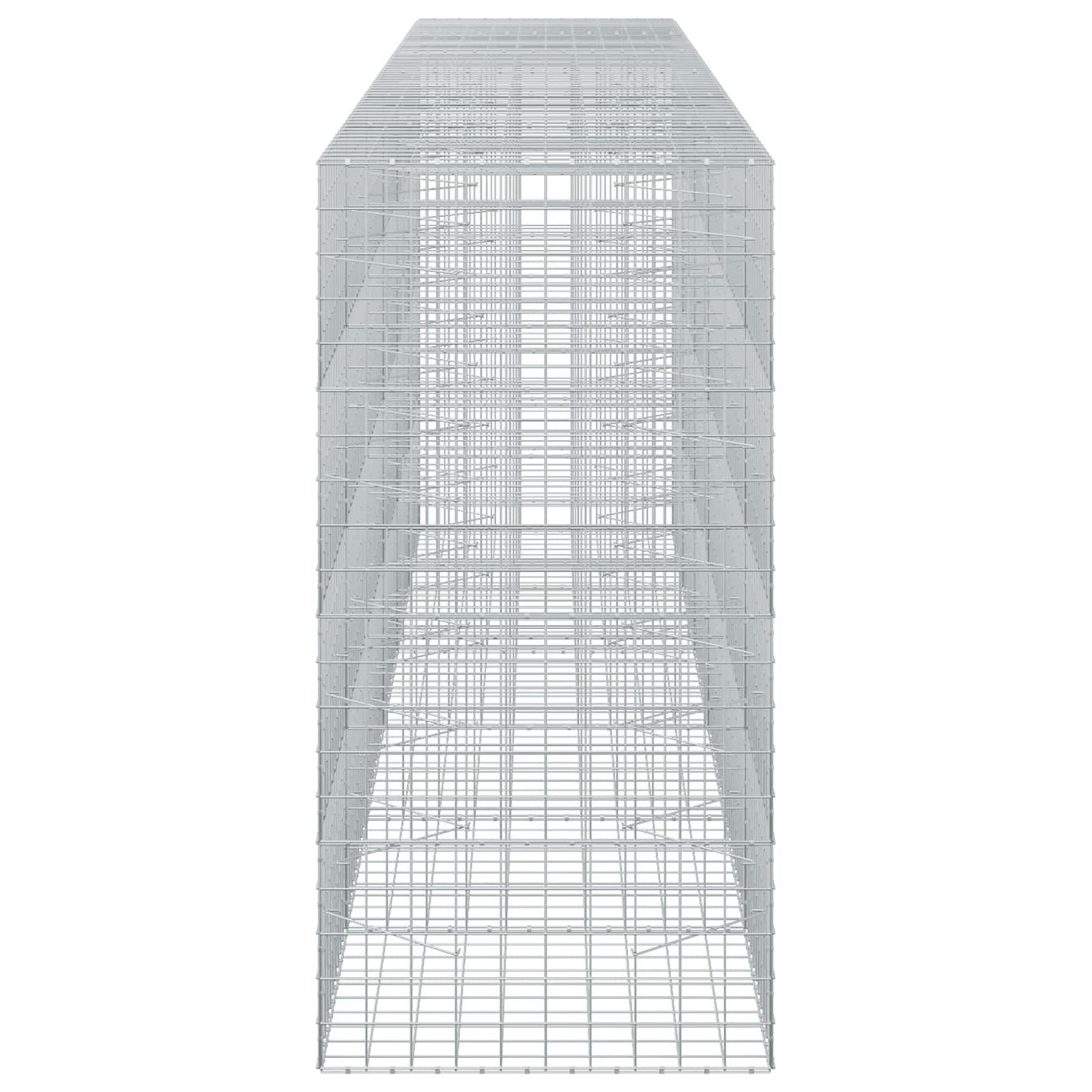 vidaXL Γκαμπιόν με σύρμα 5 mm και πλέγμα 10x10 cm 600x100x200 εκ