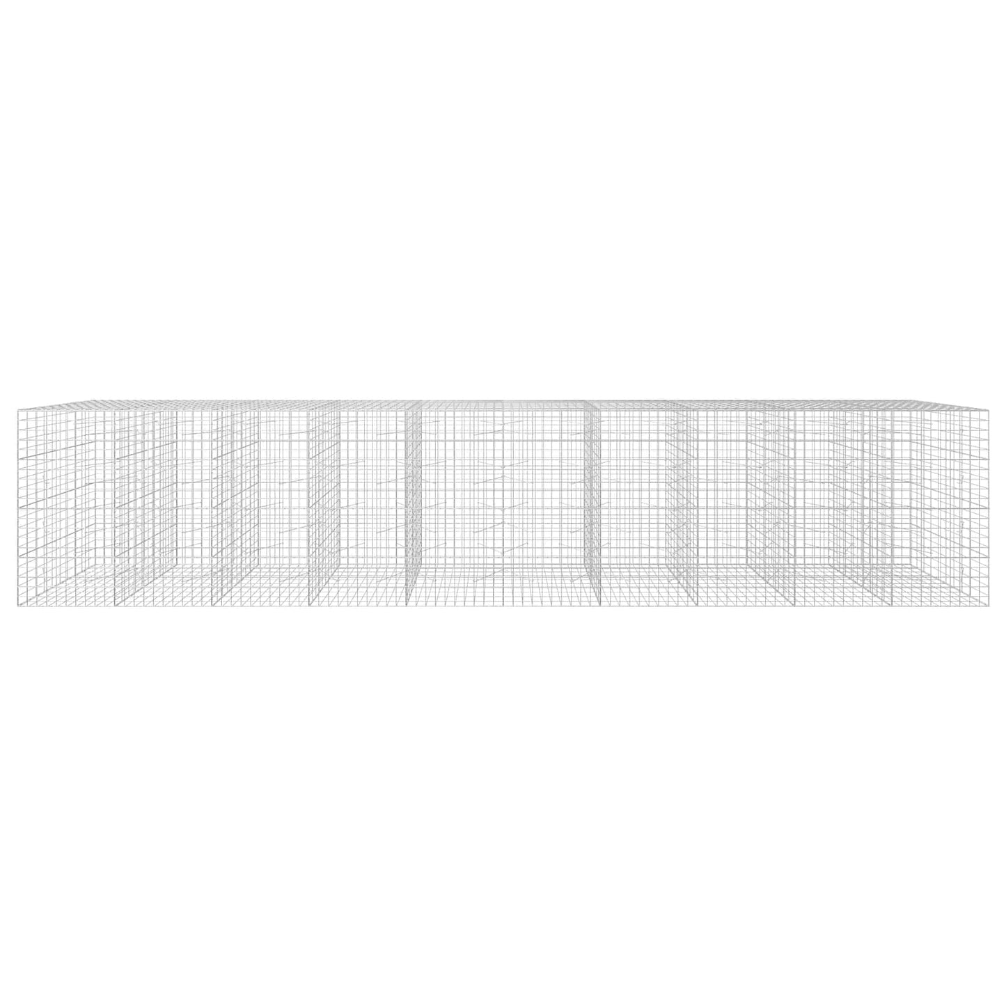 vidaXL Γκαμπιόν με σύρμα 5 mm και πλέγμα 10x10 cm 1000x100x200 εκ