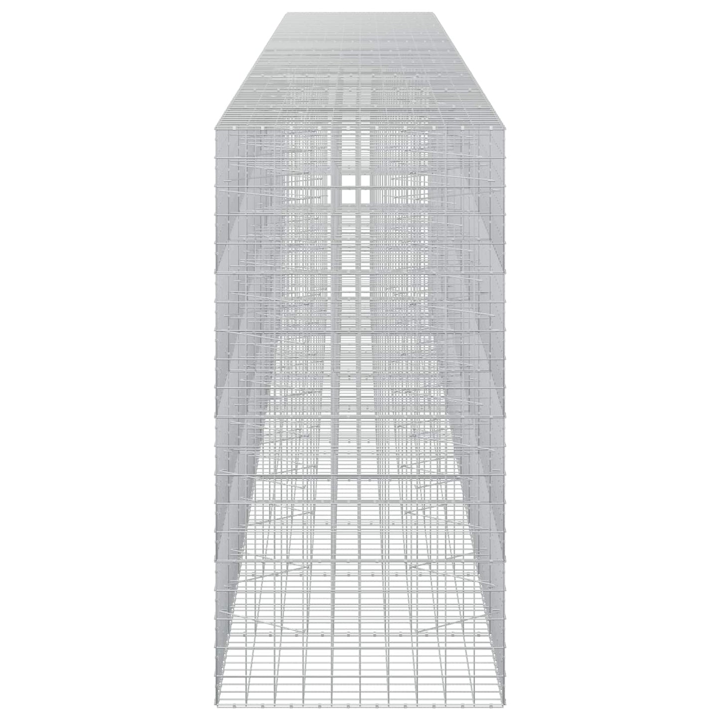 vidaXL Γκαμπιόν με σύρμα 5 mm και πλέγμα 10x10 cm 1000x100x200 εκ