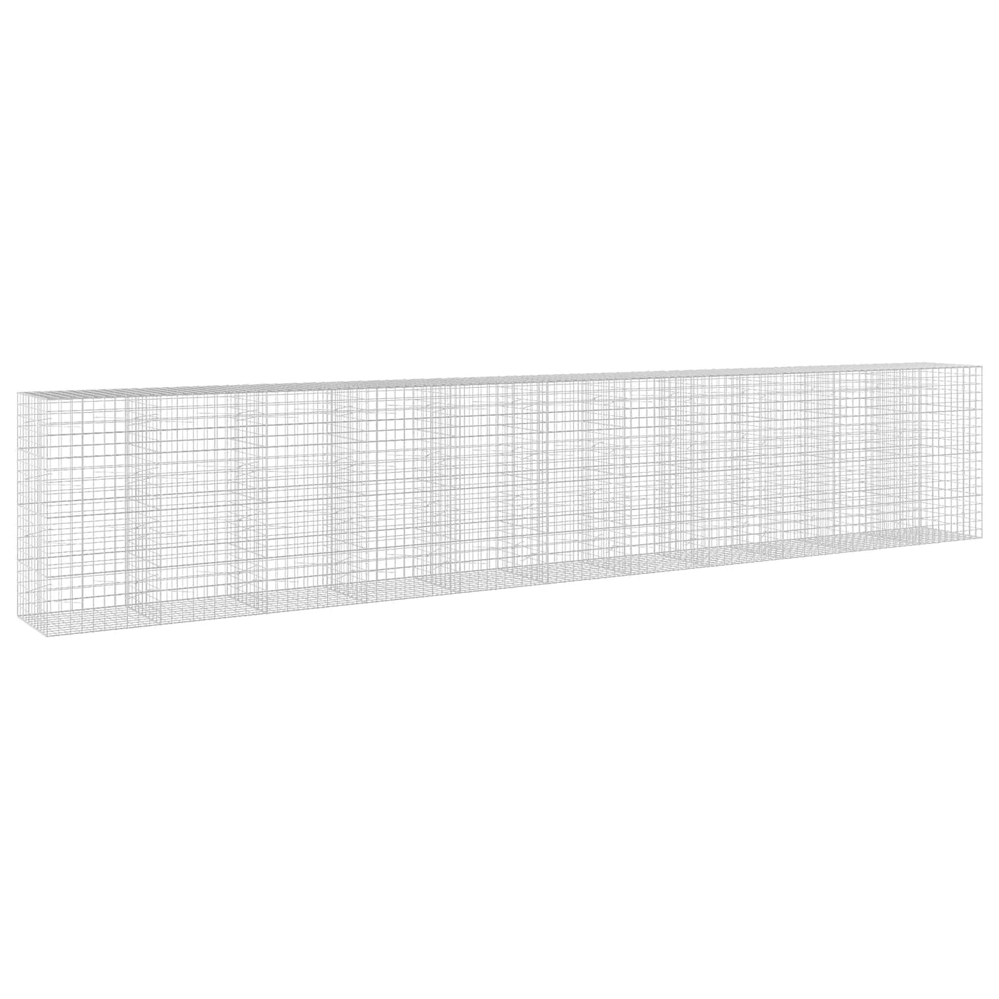 vidaXL Γκαμπιόν με σύρμα 5 mm και πλέγμα 10x10 cm 1100x100x200 εκ