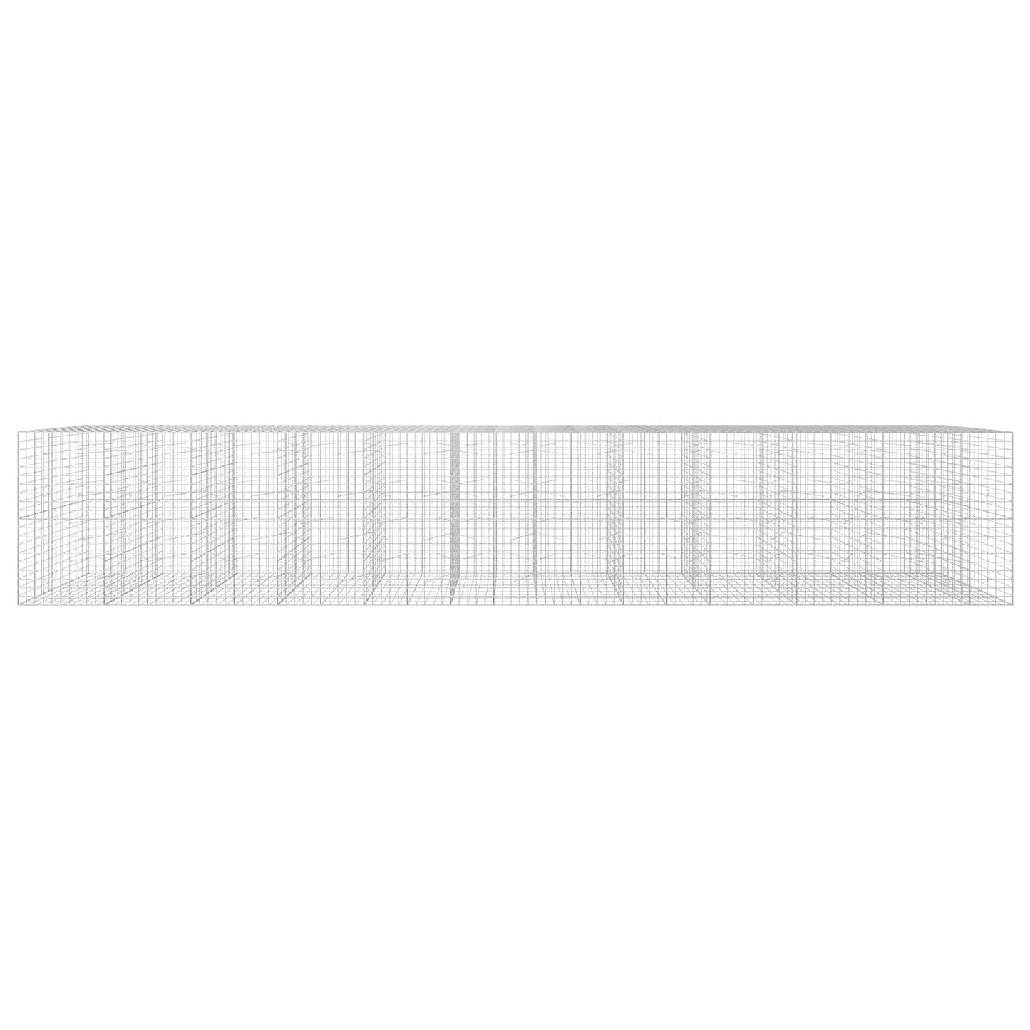 vidaXL Γκαμπιόν με σύρμα 5 mm και πλέγμα 10x10 cm 1150x100x200 εκ