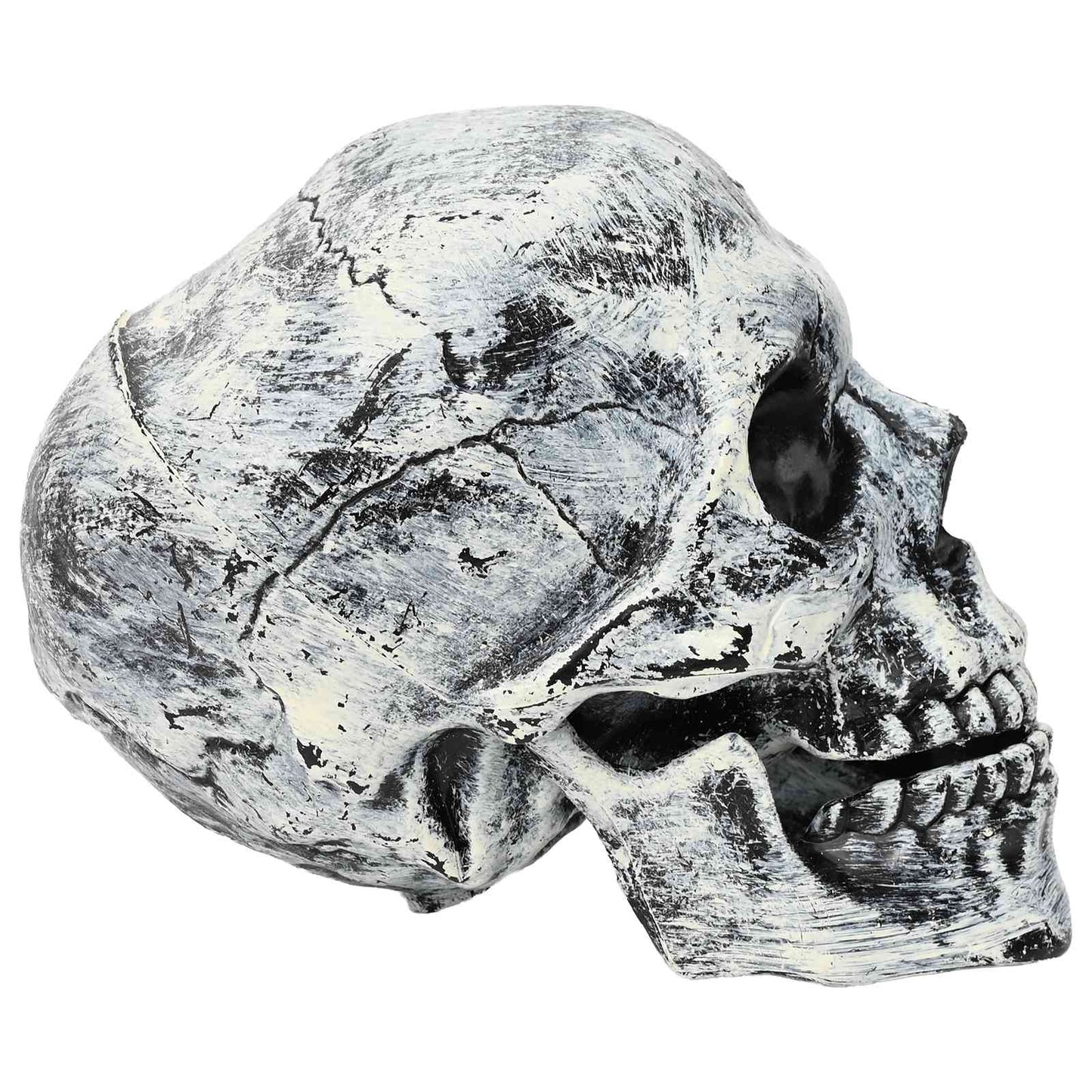 vidaXL Νεκροκεφαλή Halloween SPOOKA 2 τμχ. Λευκό 12 x 15 x 17,5 εκ.