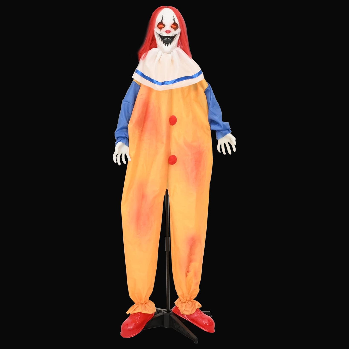 vidaXL Τρομακτικός κλόουν Halloween SPOOKA Κίτρινο και Μπλε