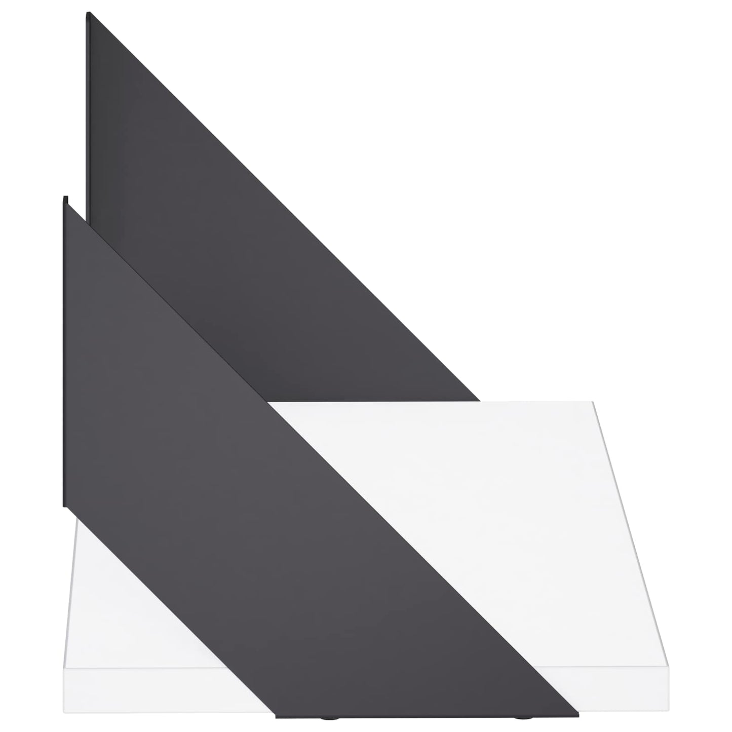 vidaXL Ράφια Τοίχου 2 τμχ. Λευκό 50 x 20 x 17 cm