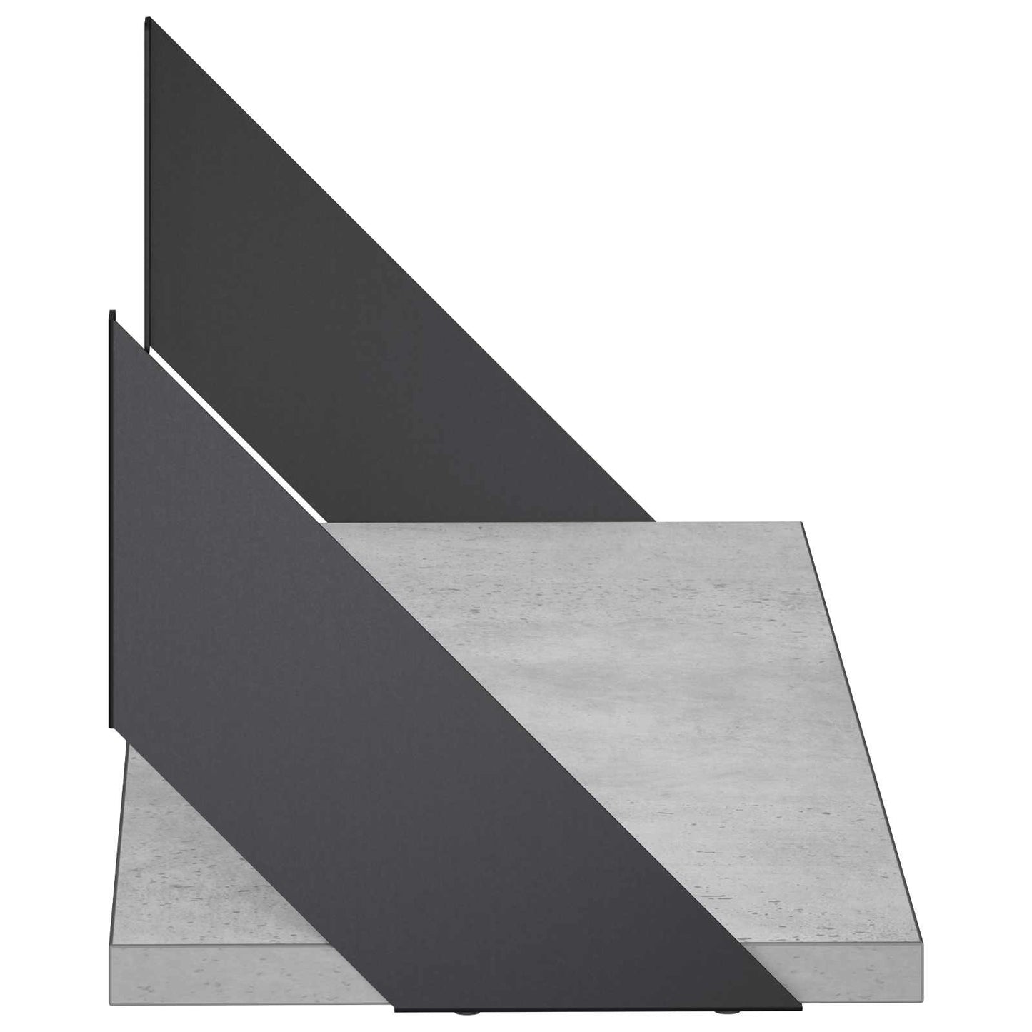vidaXL Ράφια Τοίχου 4 τμχ. Γκρι Σκυροδέματος 60 x 20 x 17 cm