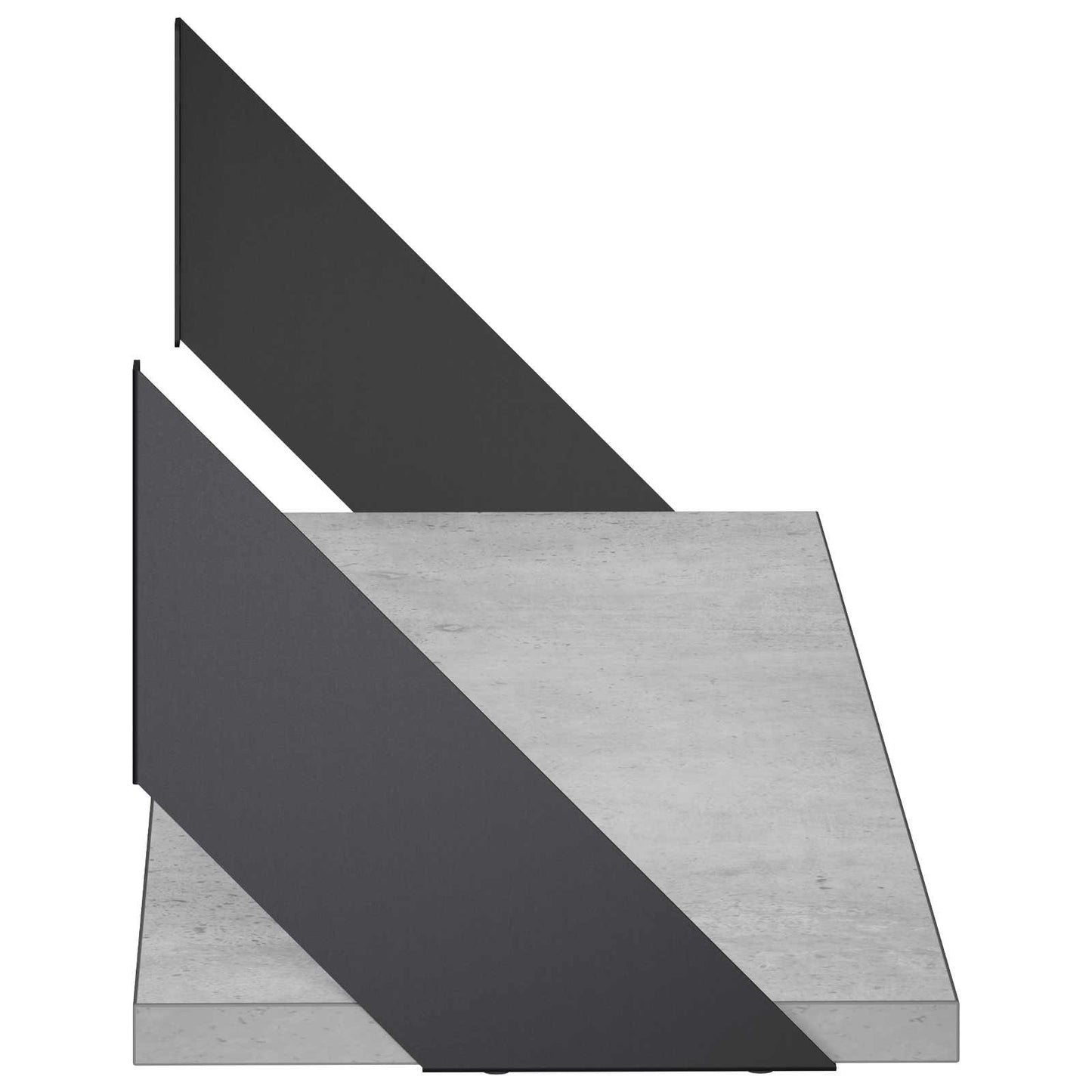 vidaXL Ράφια Τοίχου 4 τμχ. Γκρι Σκυροδέματος 70 x 20 x 17 cm