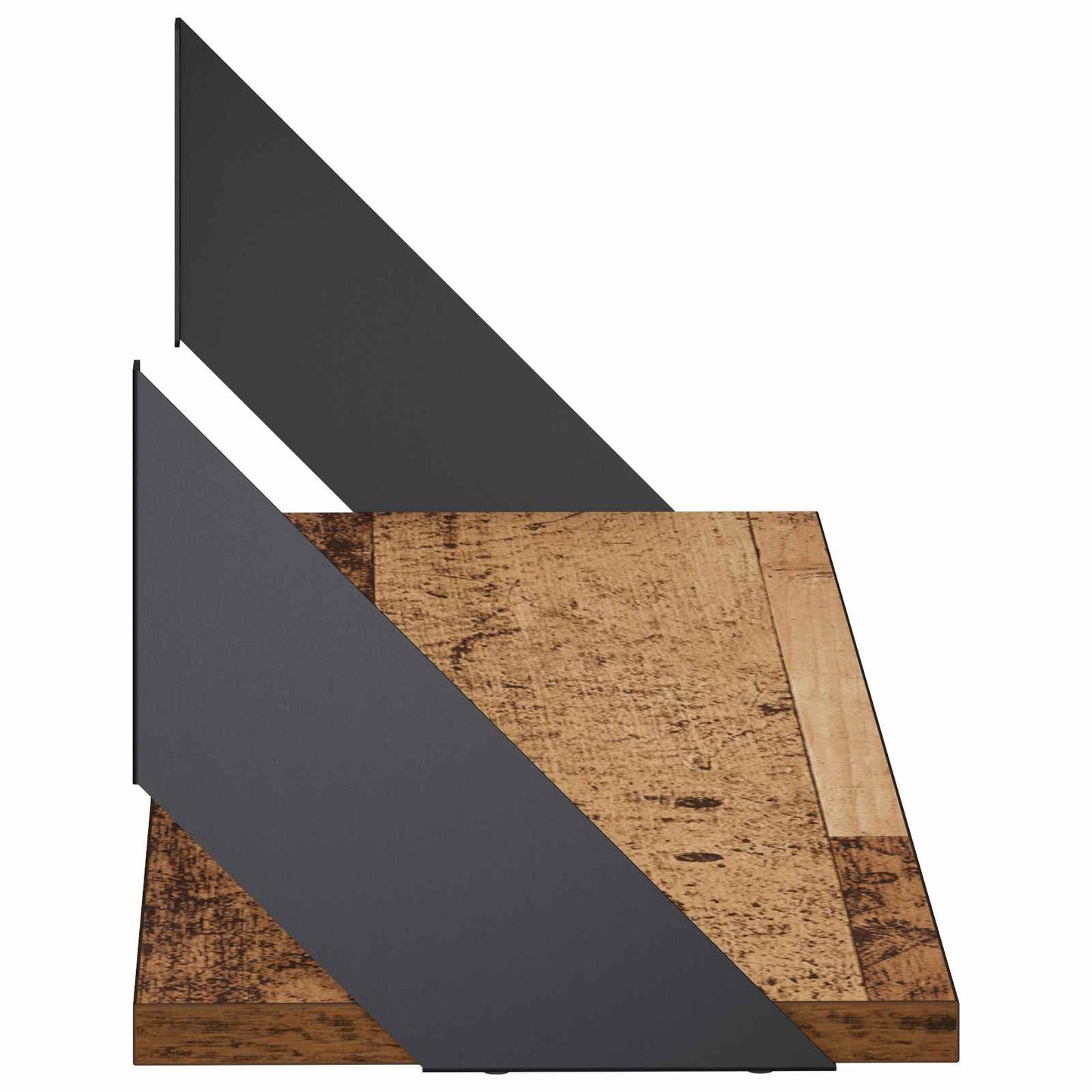 vidaXL Ράφια Τοίχου 2 τμχ. Παλαιωμένο ξύλο 70 x 20 x 17 cm