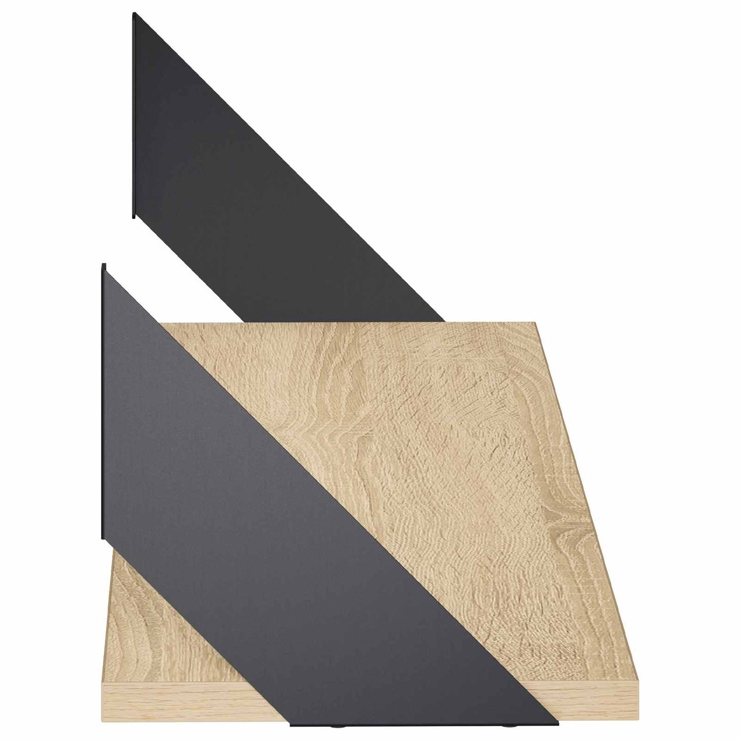 vidaXL Ράφια Τοίχου 2 τμχ. Sonoma Δρυς 80 x 20 x 17 cm