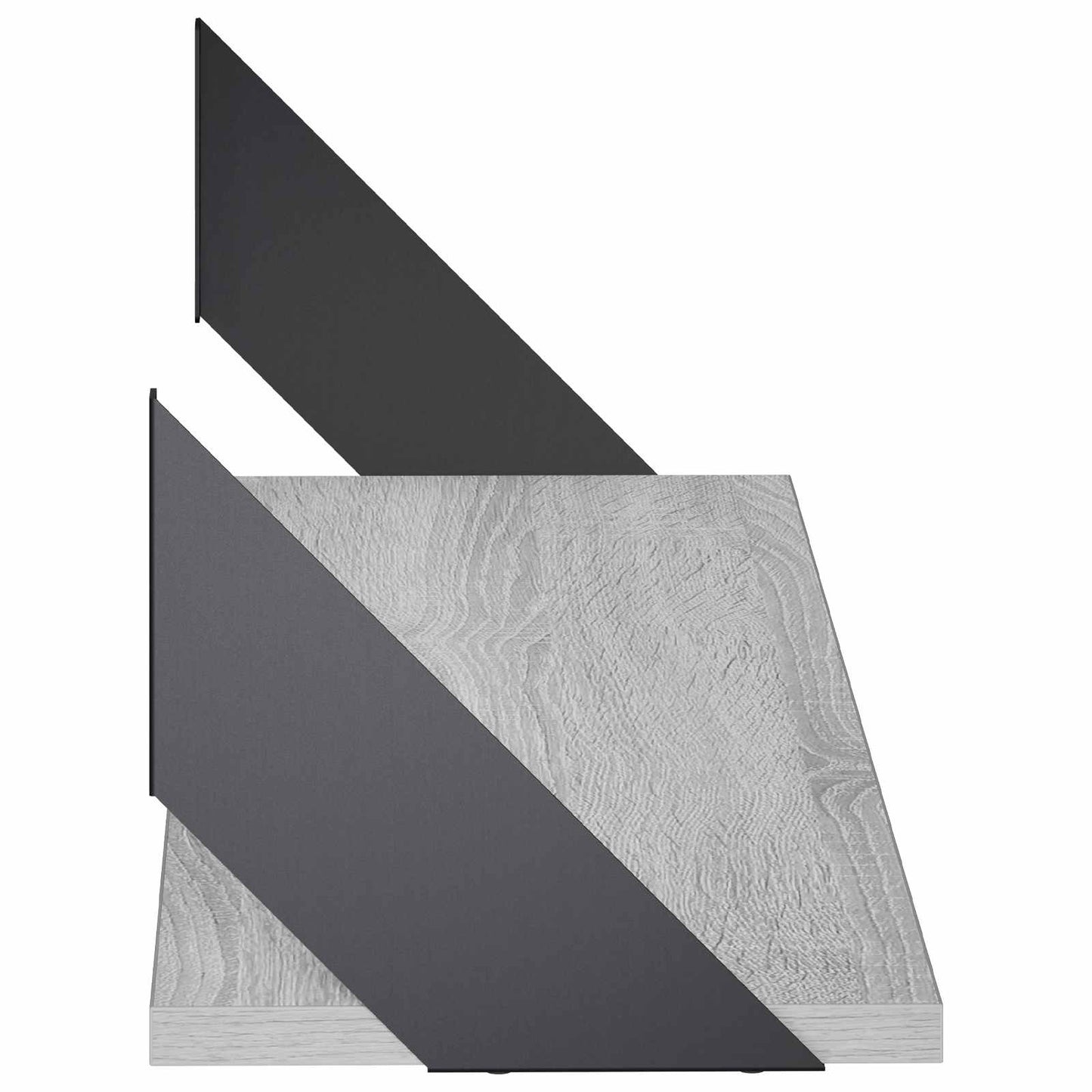 vidaXL Ράφια Τοίχου 4 τμχ. Γκρι Sonoma 80 x 20 x 17 cm