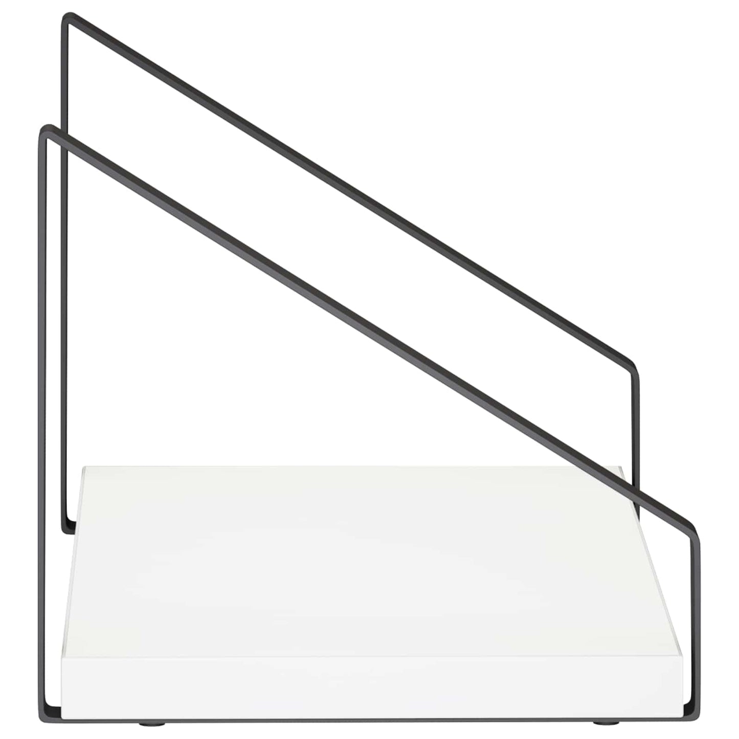 vidaXL Ράφια Τοίχου 4 τμχ. Λευκό 30 x 16 x 15,5 cm