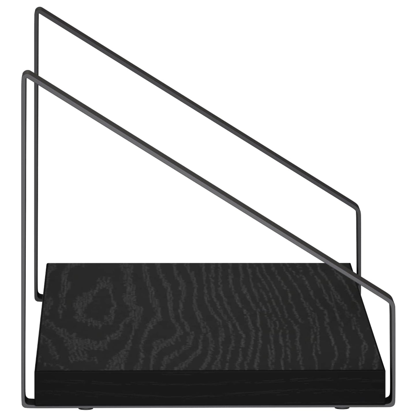 vidaXL Ράφια Τοίχου 4 τμχ. Μαύρη Δρυς 30 x 16 x 15,5 cm