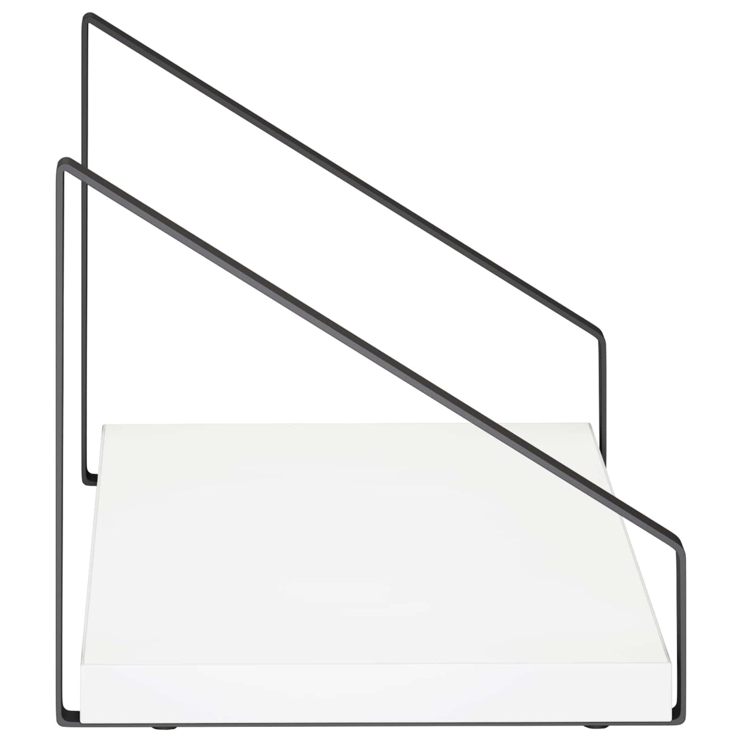 vidaXL Ράφια Τοίχου 2 τμχ. Λευκό 40 x 16 x 15,5 cm