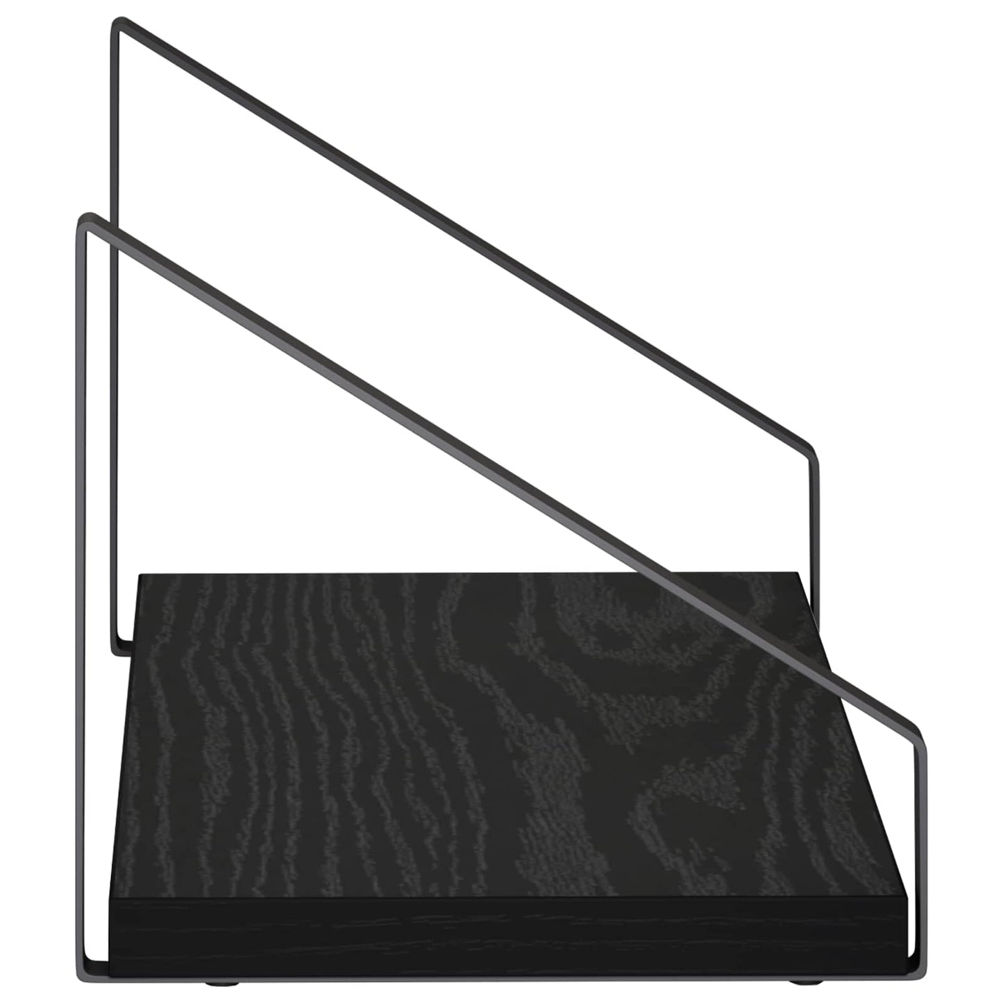 vidaXL Ράφια Τοίχου 4 τμχ. Μαύρη Δρυς 40 x 16 x 15,5 cm