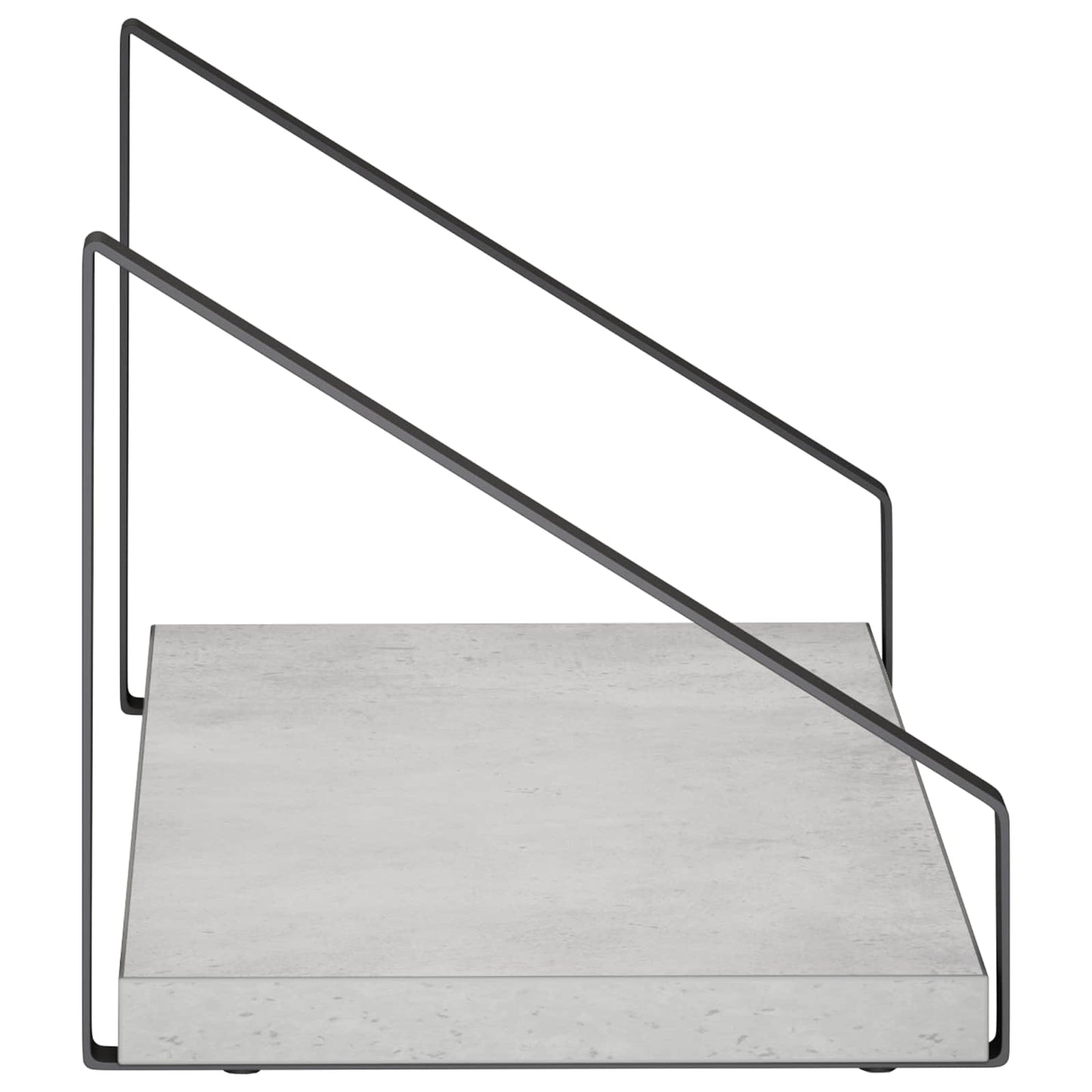vidaXL Ράφια Τοίχου 2 τμχ. Γκρι Σκυροδέματος 40 x 16 x 15,5 cm