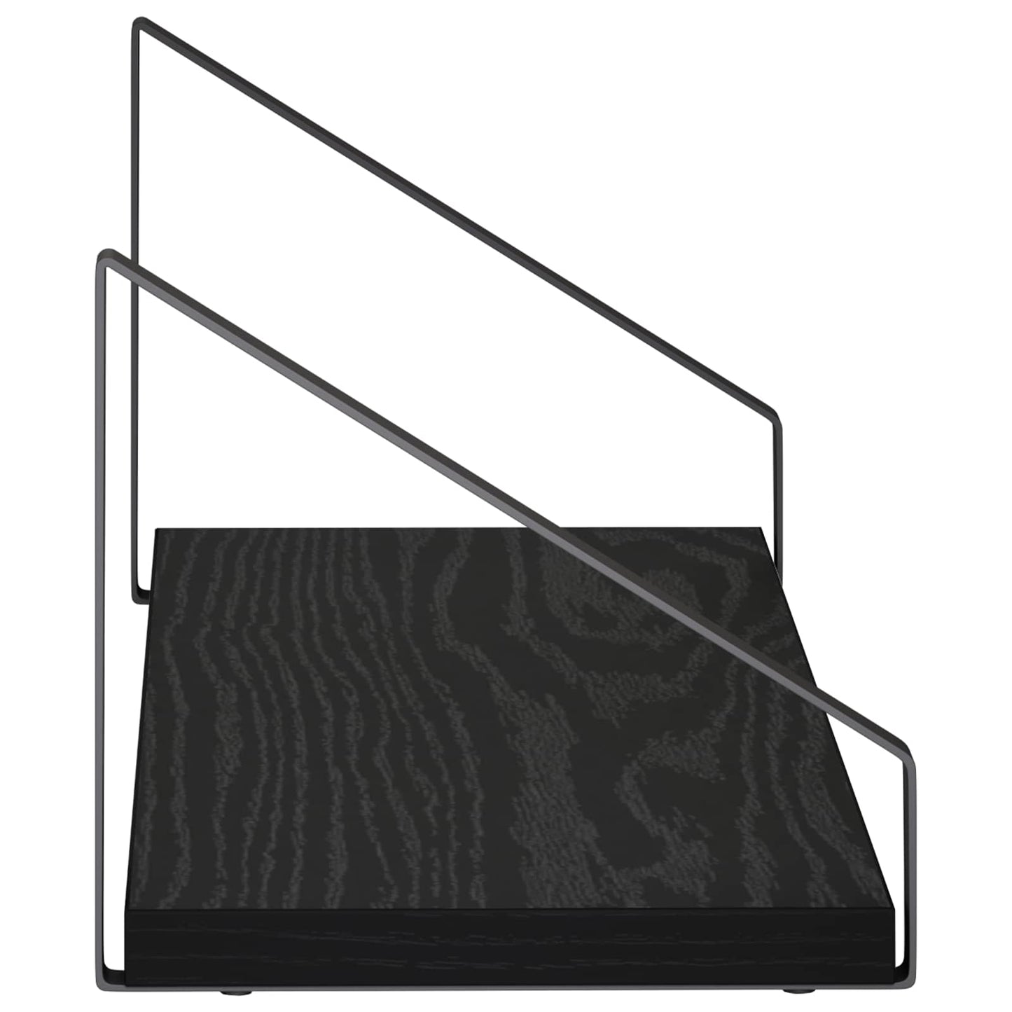 vidaXL Ράφια Τοίχου 2 τμχ. Μαύρη Δρυς 50 x 16 x 15,5 cm