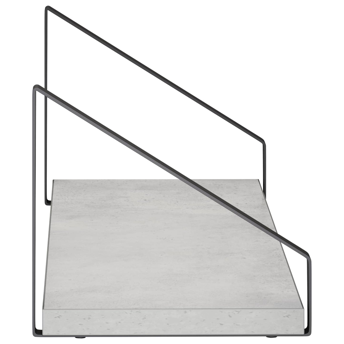 vidaXL Ράφια Τοίχου 4 τμχ. Γκρι Σκυροδέματος 50 x 16 x 15,5 cm