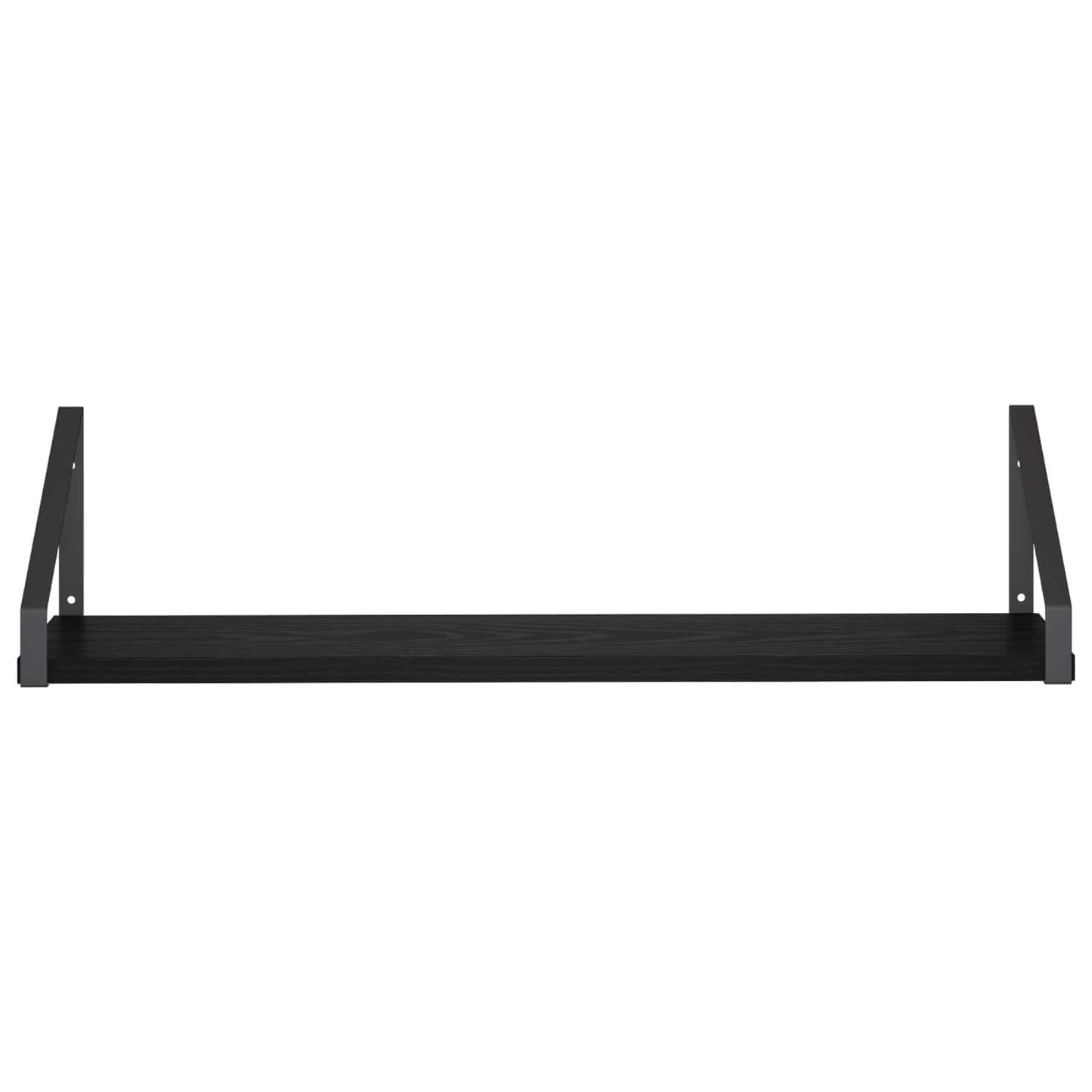 vidaXL Ράφια Τοίχου 2 τμχ. Μαύρη Δρυς 60 x 16 x 15,5 cm