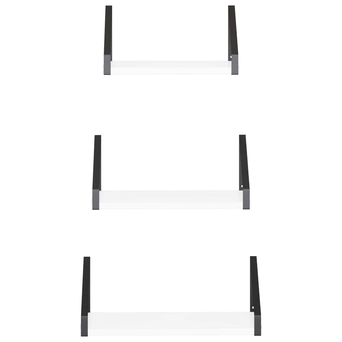 vidaXL Ράφια Τοίχου 6 τμχ. Λευκό 40 x 16 x 15,5 cm