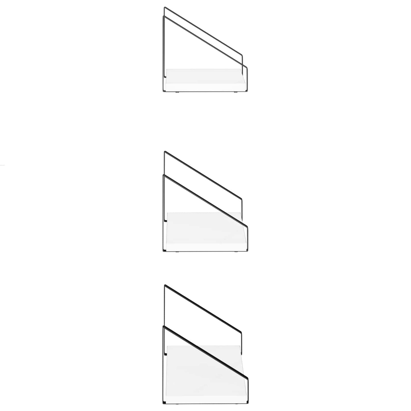 vidaXL Ράφια Τοίχου 6 τμχ. Λευκό 40 x 16 x 15,5 cm