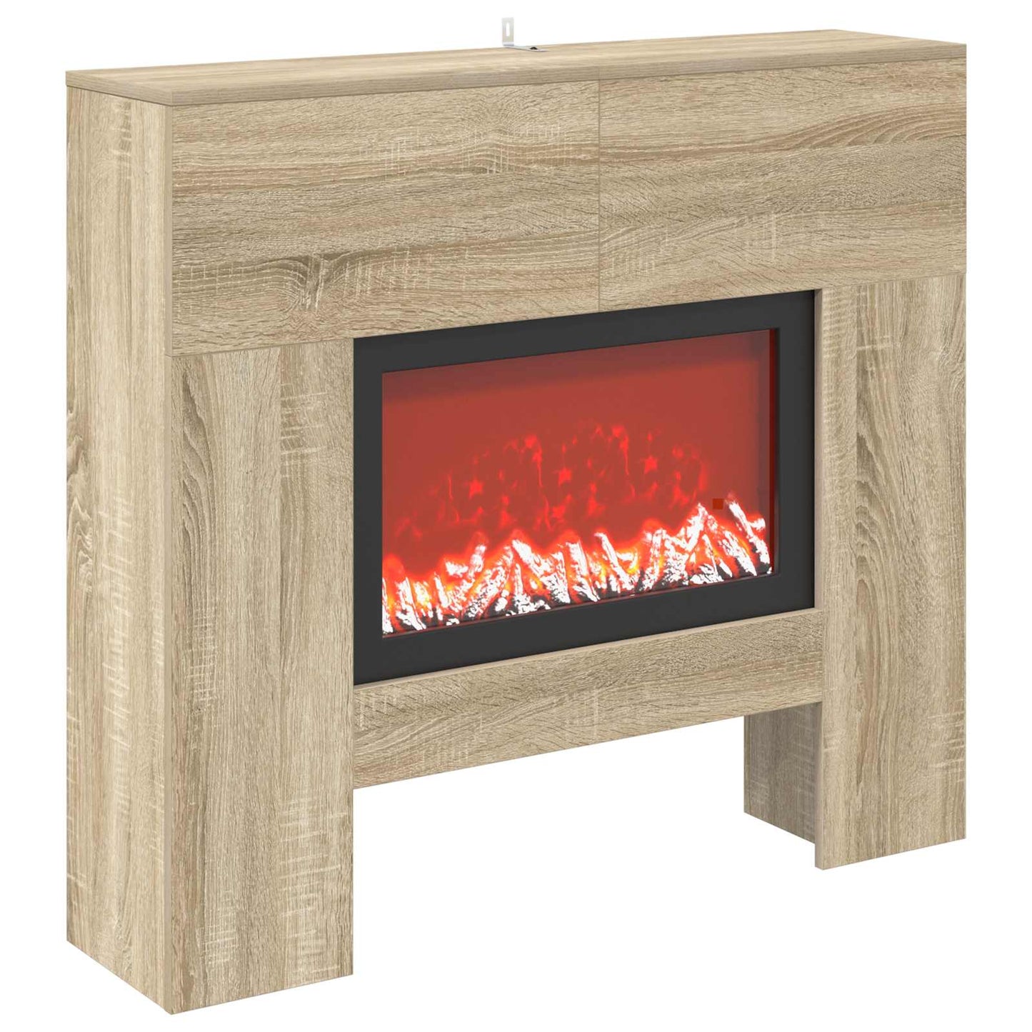vidaXL Ηλεκτρικό τζάκι Sonoma 100 x 24,5 x 90 cm Επεξεργασμένο ξύλο
