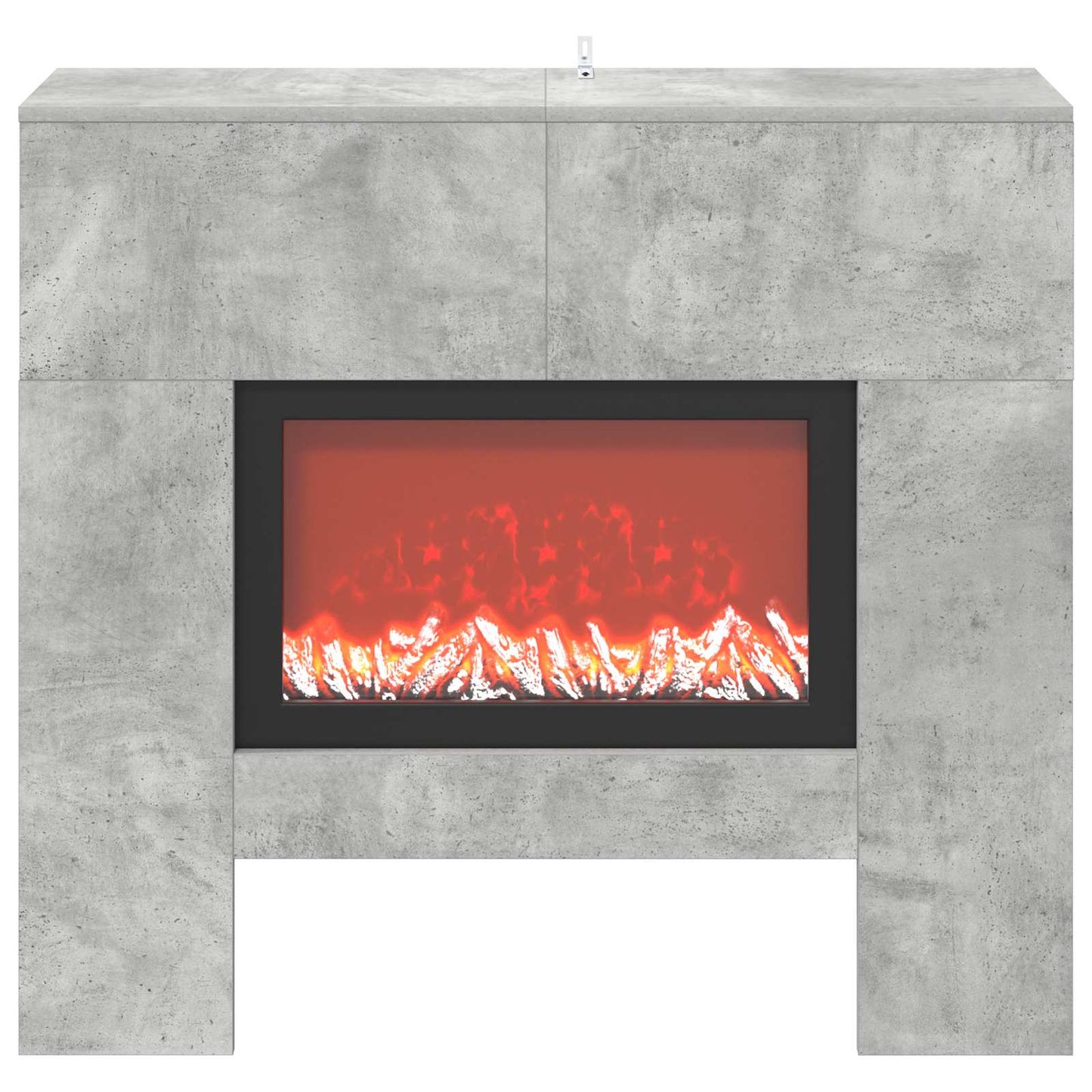 vidaXL Ηλεκτρικό τζάκι Σκυρόδεμα 100 x 24,5 x 90 cm Επεξεργασμένο ξύλο