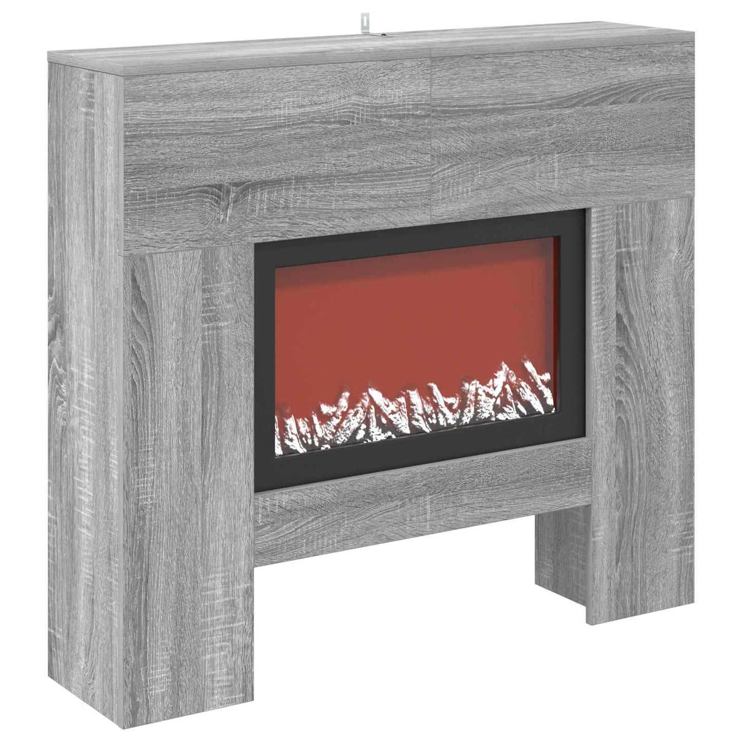 vidaXL Ηλεκτρικό τζάκι Γκρι Sonoma 100 x 24,5 x 90 cm
