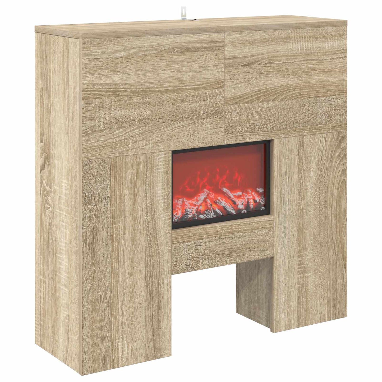 vidaXL Ηλεκτρικό τζάκι Sonoma 75 x 24,5 x 75 cm Επεξεργασμένο ξύλο