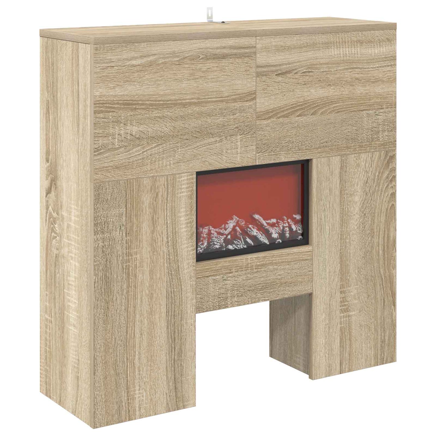 vidaXL Ηλεκτρικό τζάκι Sonoma 75 x 24,5 x 75 cm Επεξεργασμένο ξύλο