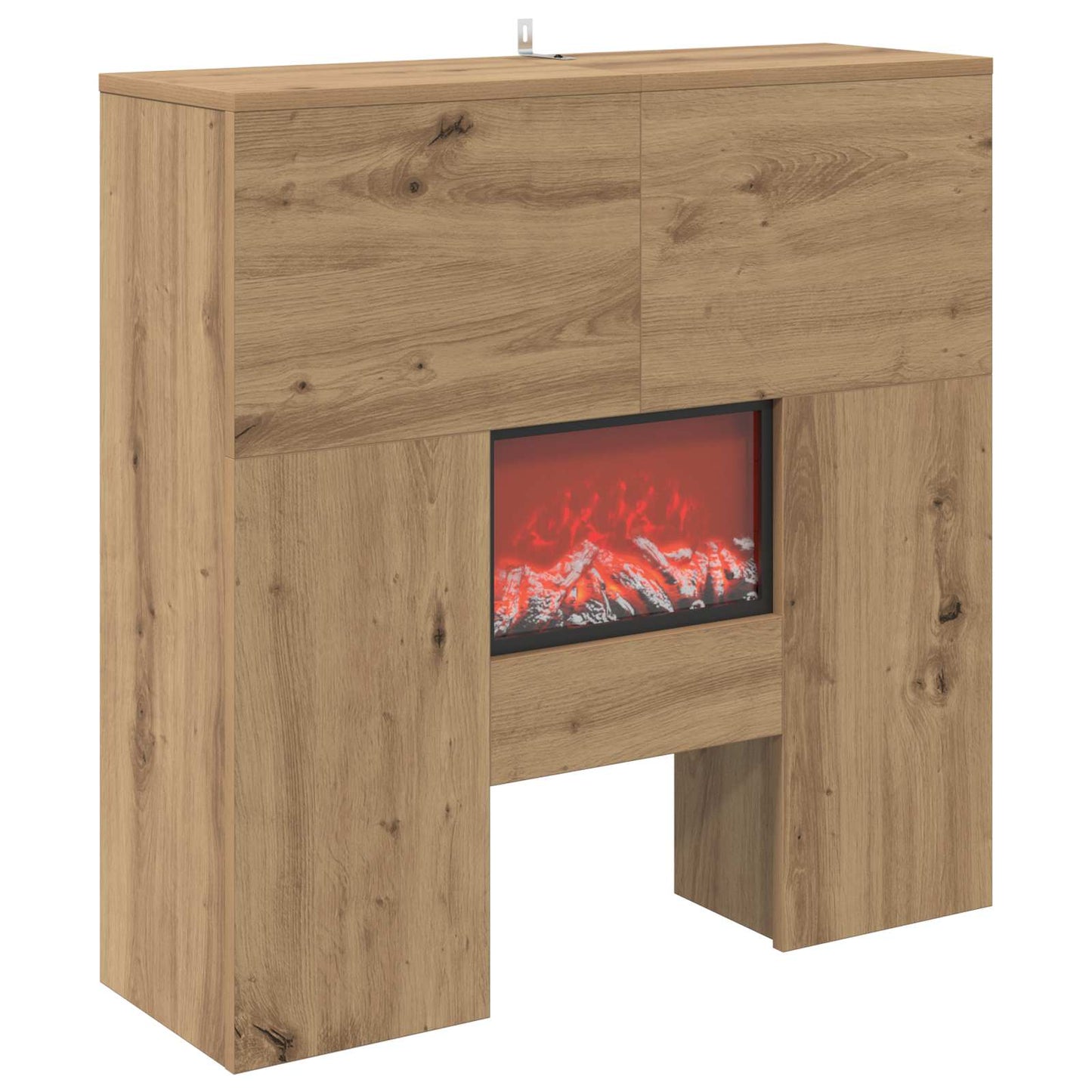 vidaXL Ηλεκτρικό τζάκι Artisan Δρυς 75 x 24,5 x 75 cm