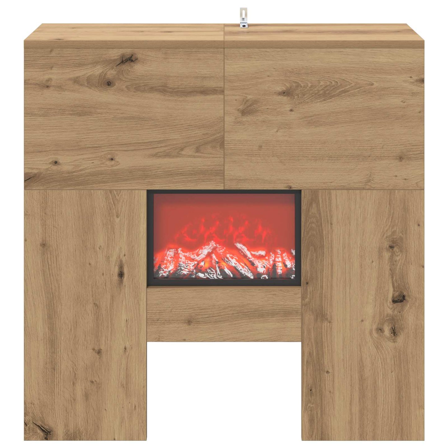 vidaXL Ηλεκτρικό τζάκι Artisan Δρυς 75 x 24,5 x 75 cm