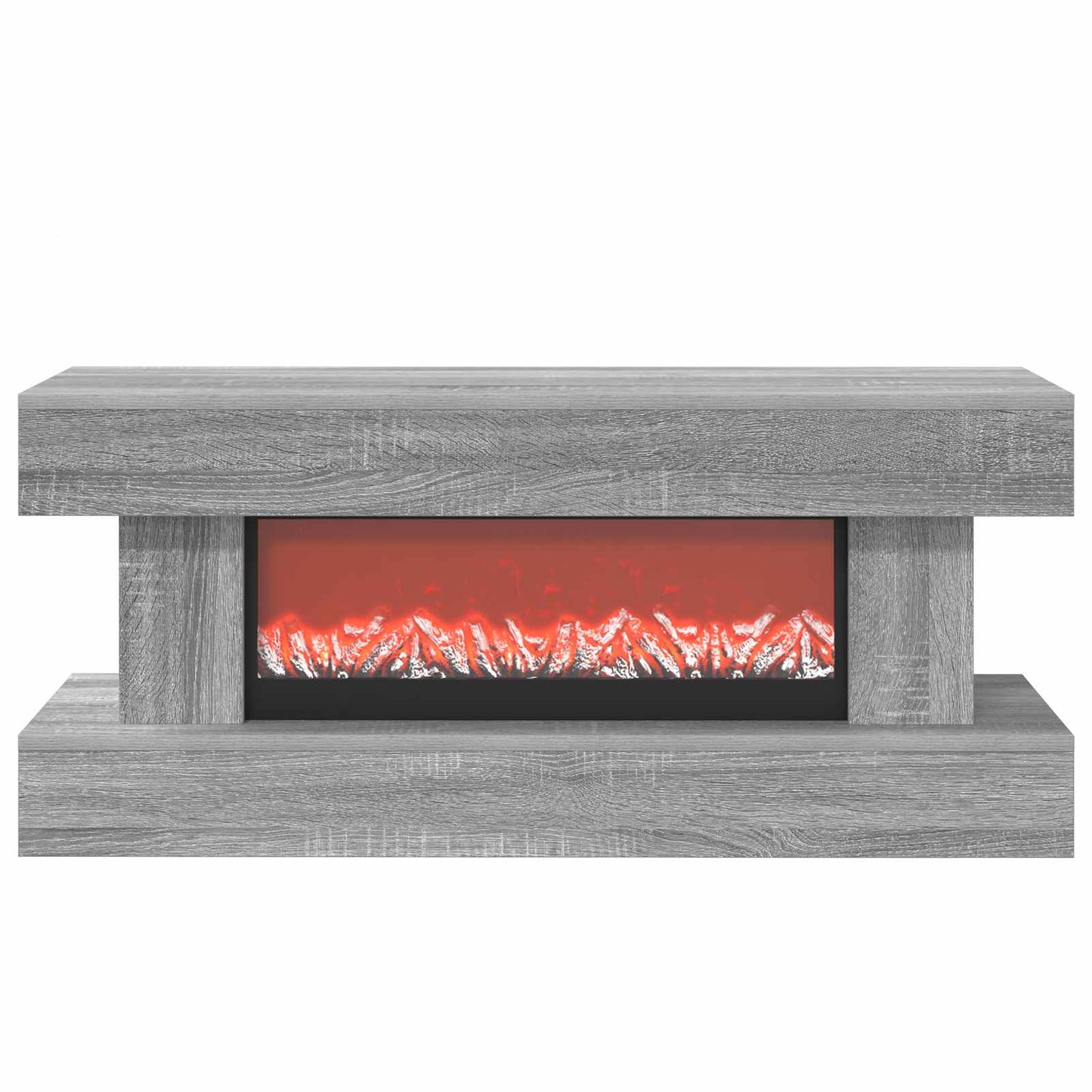 vidaXL Ηλεκτρικό τζάκι Γκρι Sonoma 100 x 30 x 44 cm Επεξεργασμένο ξύλο