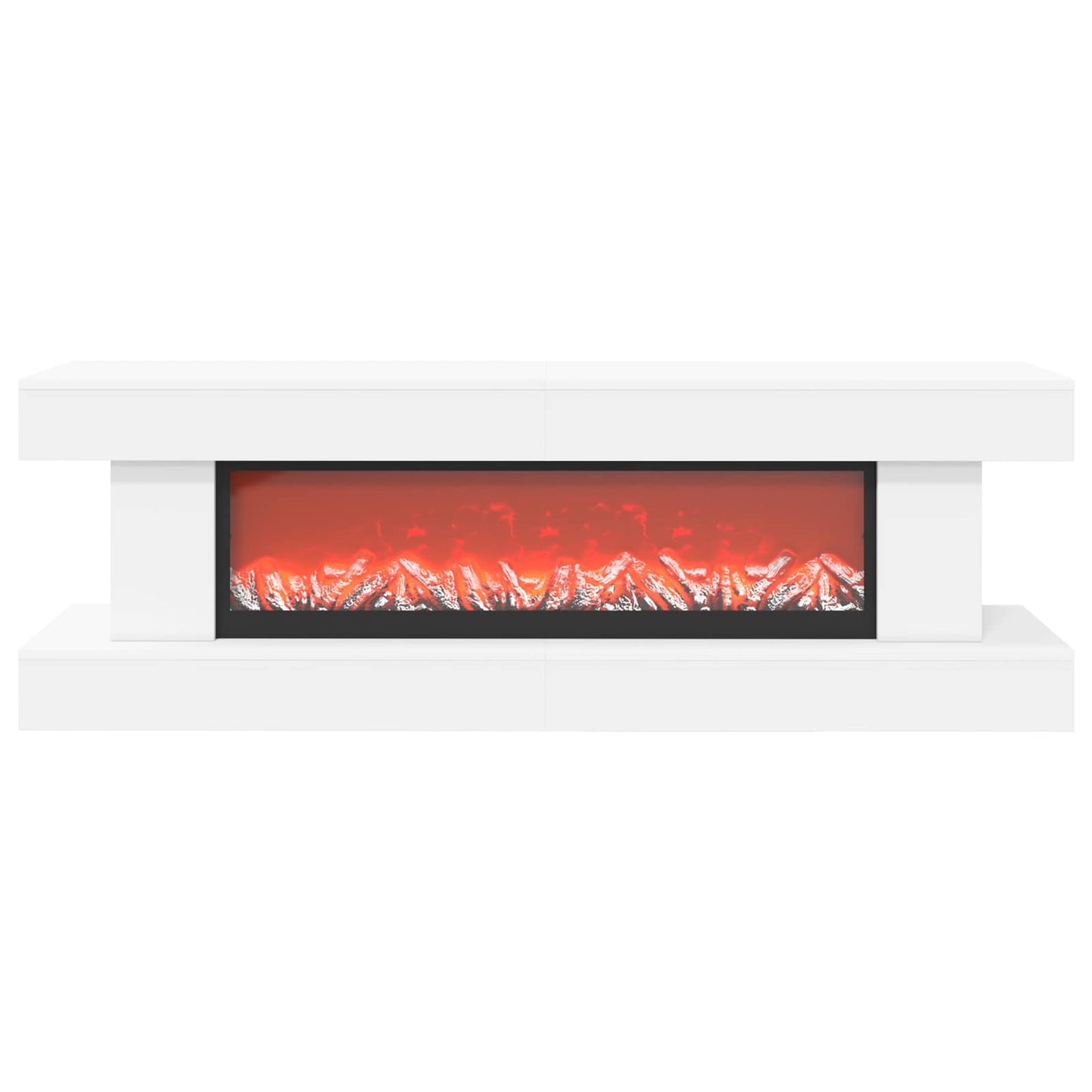 vidaXL Ηλεκτρικό τζάκι Λευκό 150 x 30 x 50 cm Επεξεργασμένο ξύλο