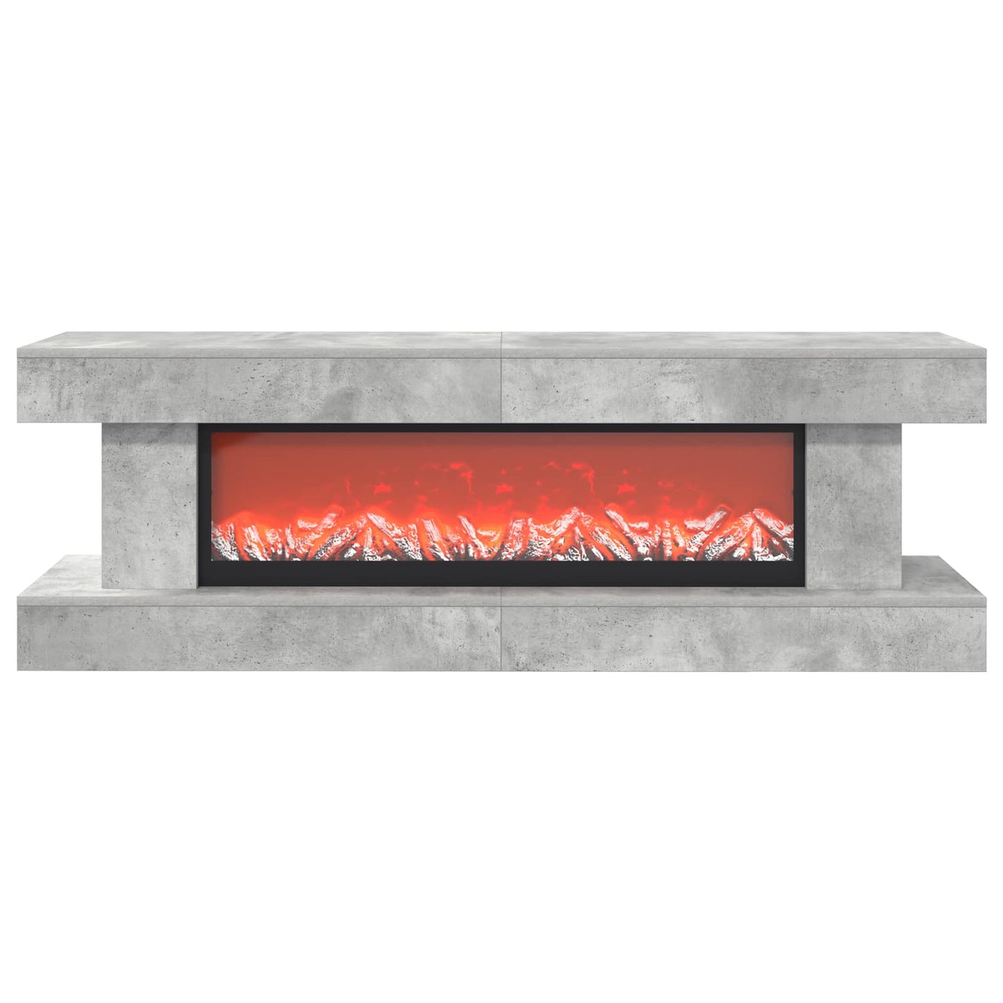 vidaXL Ηλεκτρικό τζάκι Σκυρόδεμα 150 x 30 x 50 cm Επεξεργασμένο ξύλο