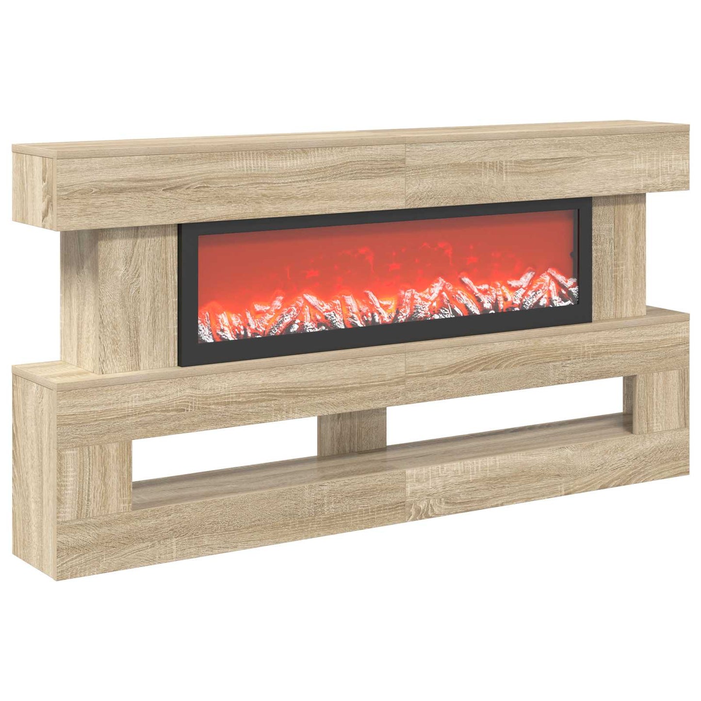 vidaXL Ηλεκτρικό τζάκι Sonoma 150 x 21 x 77 cm Επεξεργασμένο ξύλο