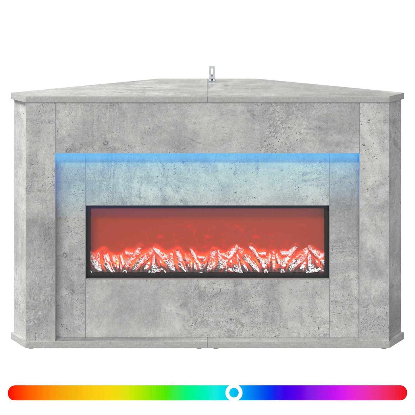 vidaXL Τζάκι με ταινία LED Σκυρόδεμα 95 x 42,5 x 60 cm