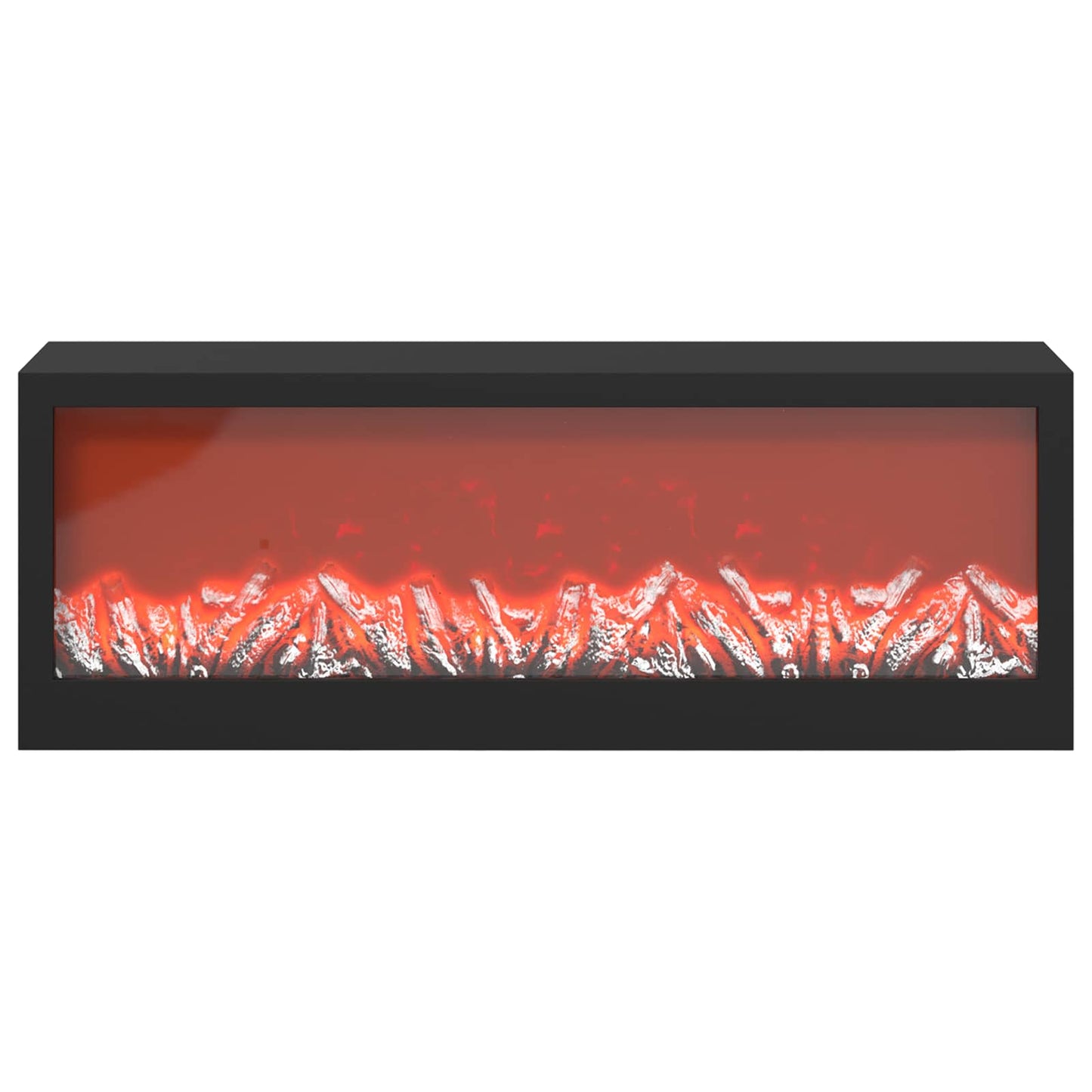 vidaXL Τζάκι με ταινία LED Καπνισμένο Ξύλο Δρυός 95 x 42,5 x 60 cm
