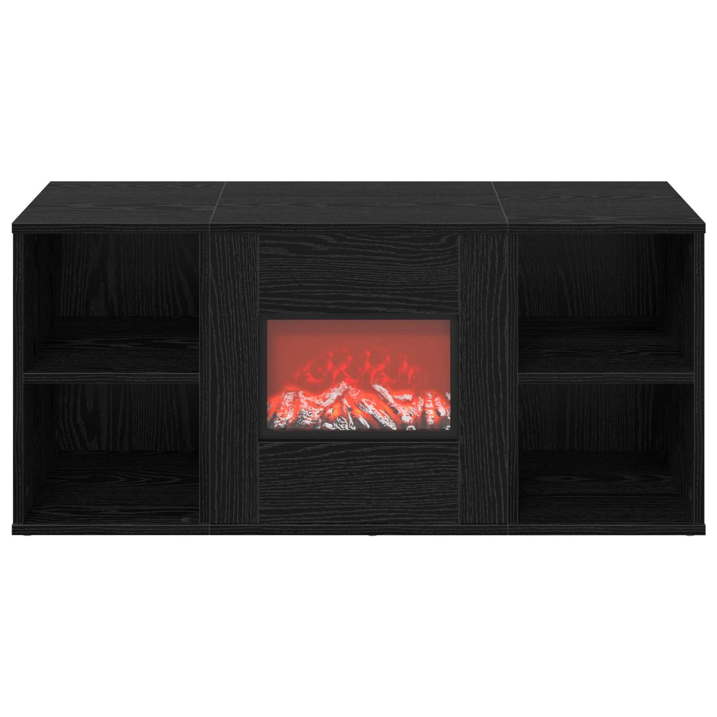 vidaXL Ηλεκτρικό τζάκι Μαύρη Δρυς 100 x 37 x 45,5 cm