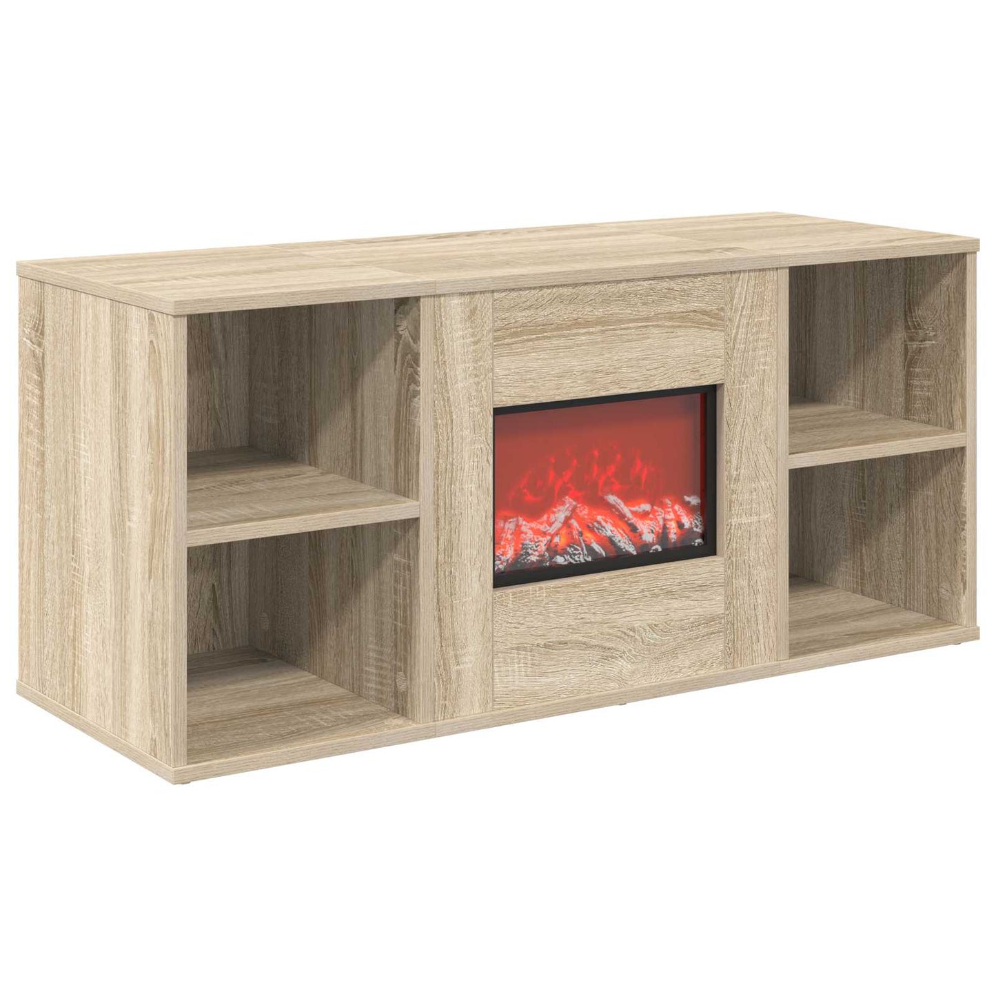vidaXL Ηλεκτρικό τζάκι Sonoma 100 x 37 x 45,5 cm Επεξεργασμένο ξύλο