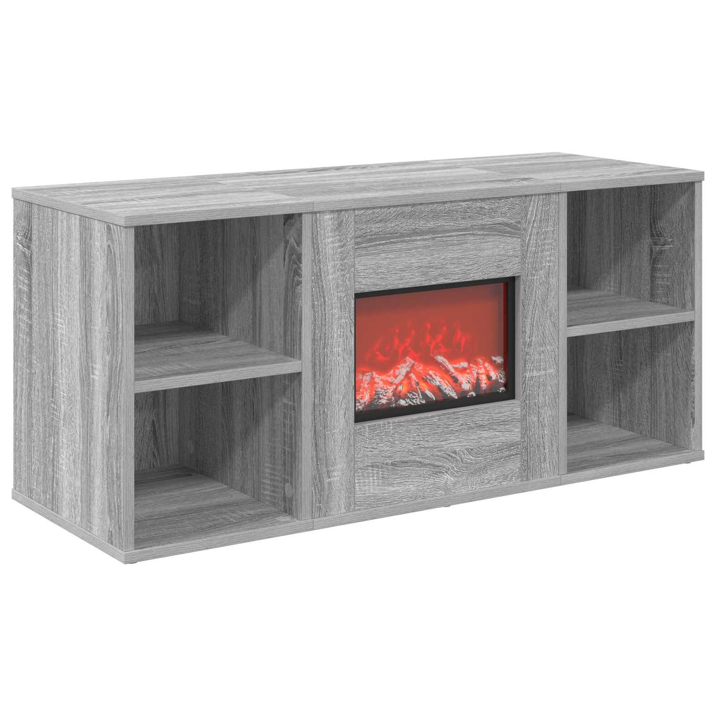 vidaXL Ηλεκτρικό τζάκι Γκρι Sonoma 100 x 37 x 45,5 cm