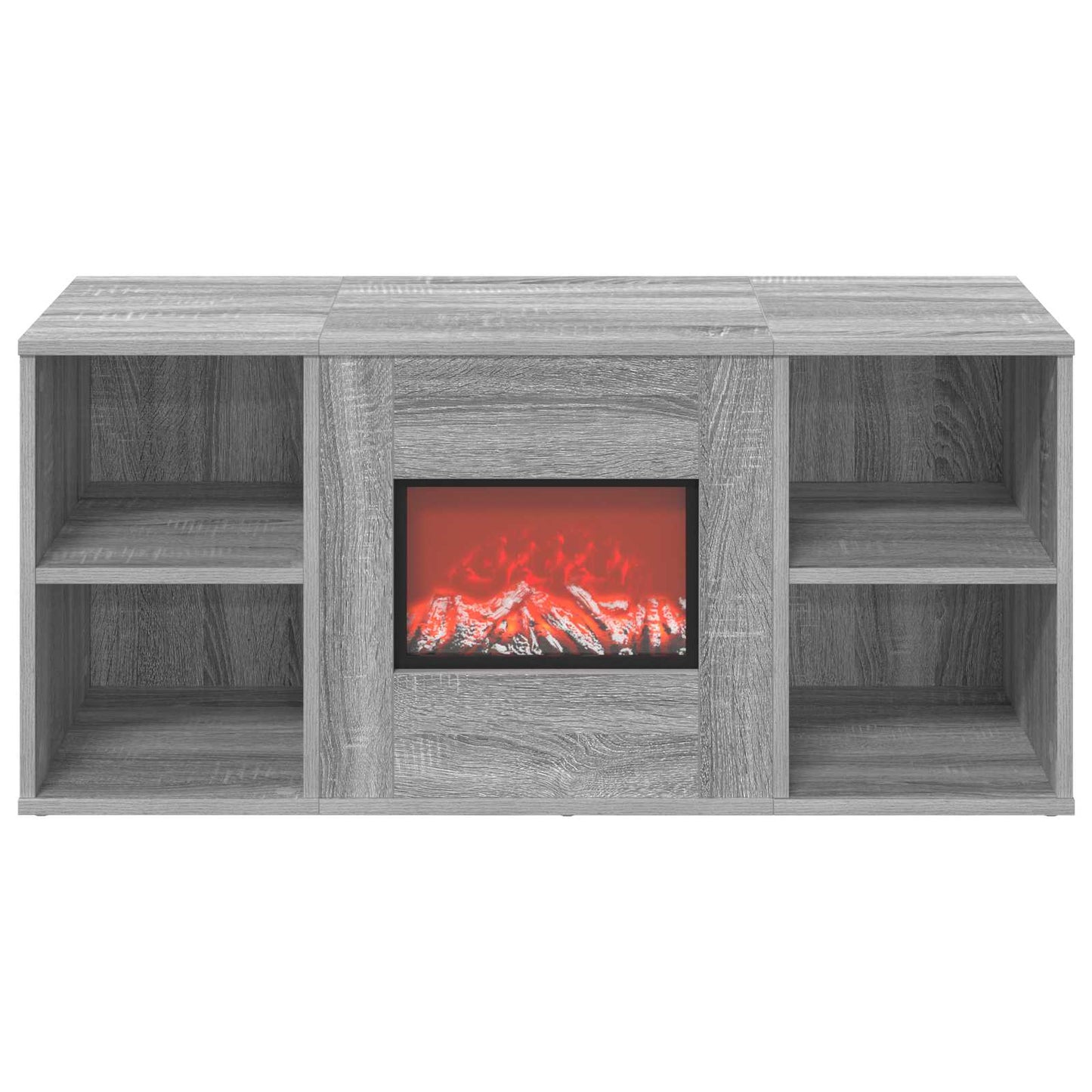 vidaXL Ηλεκτρικό τζάκι Γκρι Sonoma 100 x 37 x 45,5 cm
