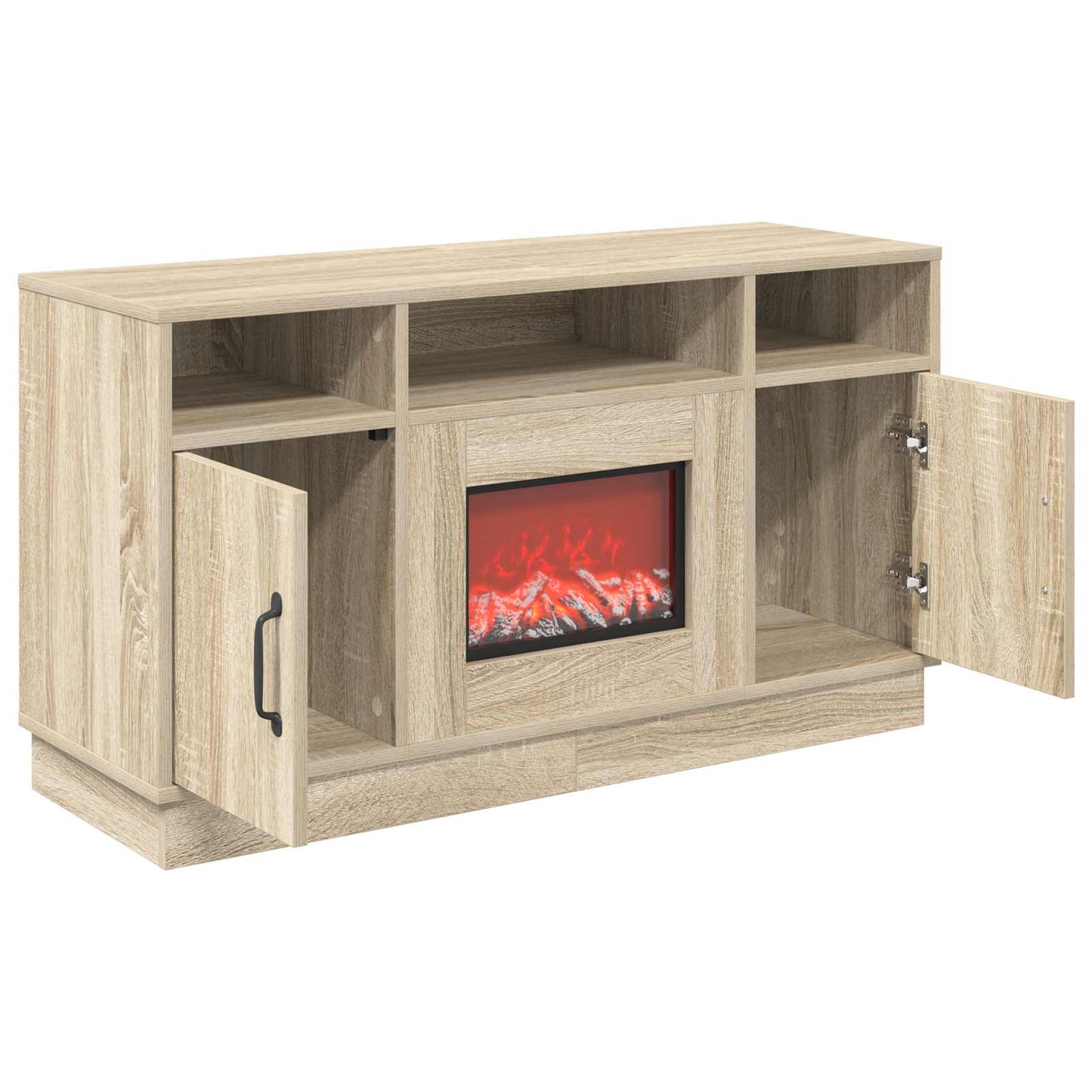 vidaXL Ηλεκτρικό τζάκι Sonoma 100 x 33 x 55 cm Επεξεργασμένο ξύλο